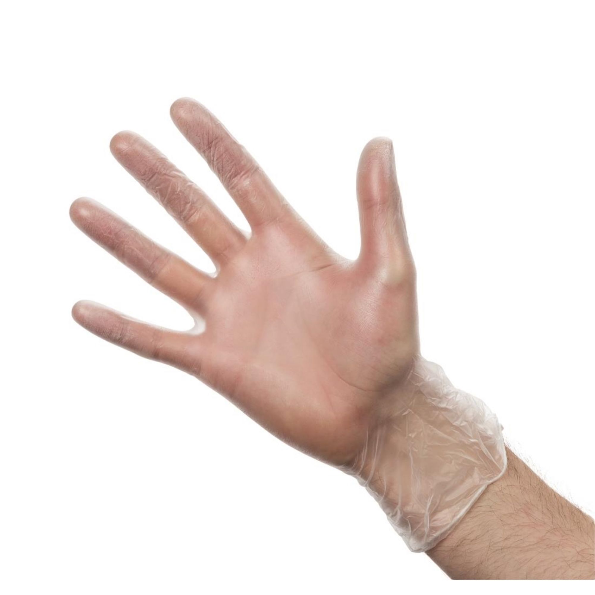 Picture of Vogue Powdered Vinyl Gloves Clear (Pack of 100) - Y252OG