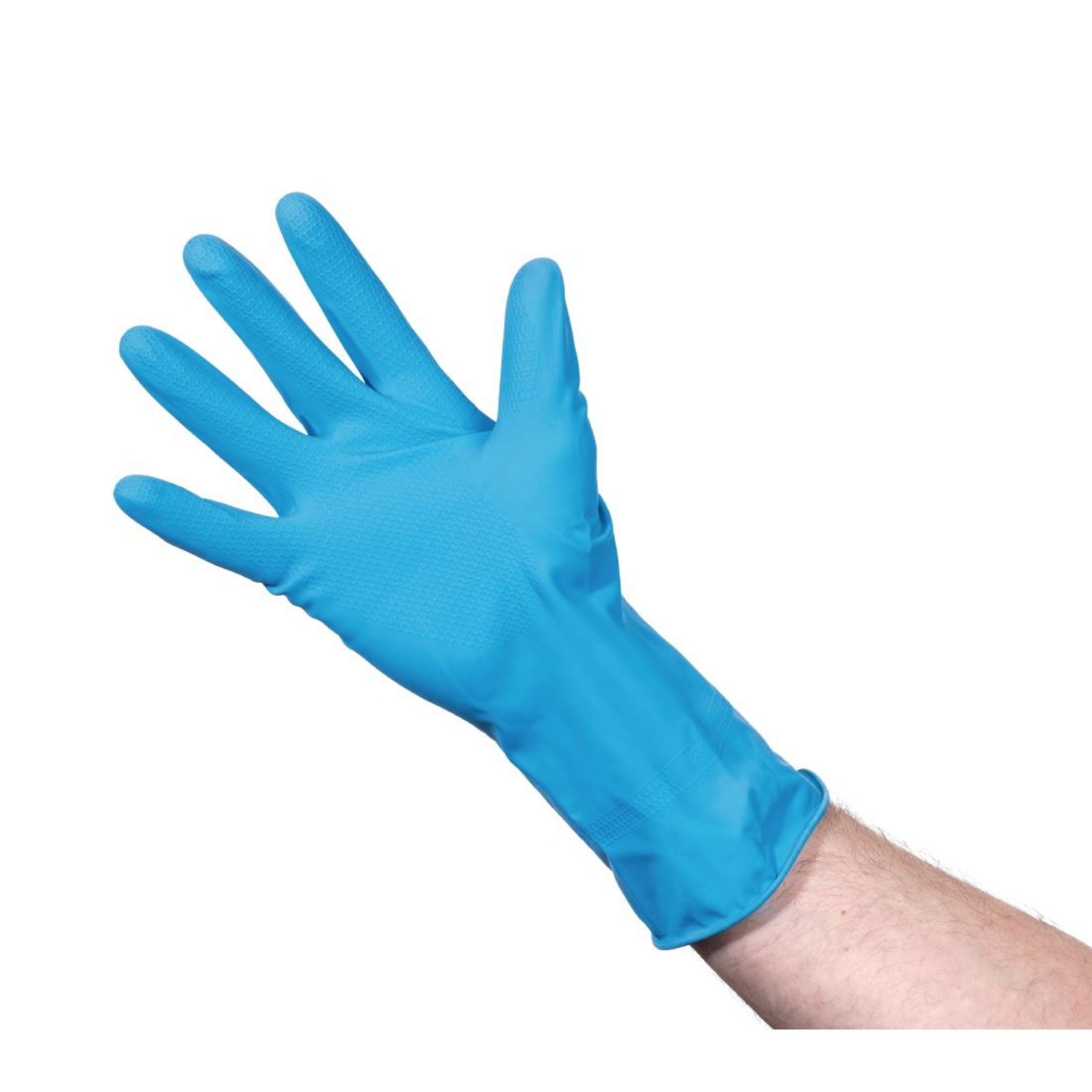 Picture of Jantex Latex Household Glove Blue - F953OG
