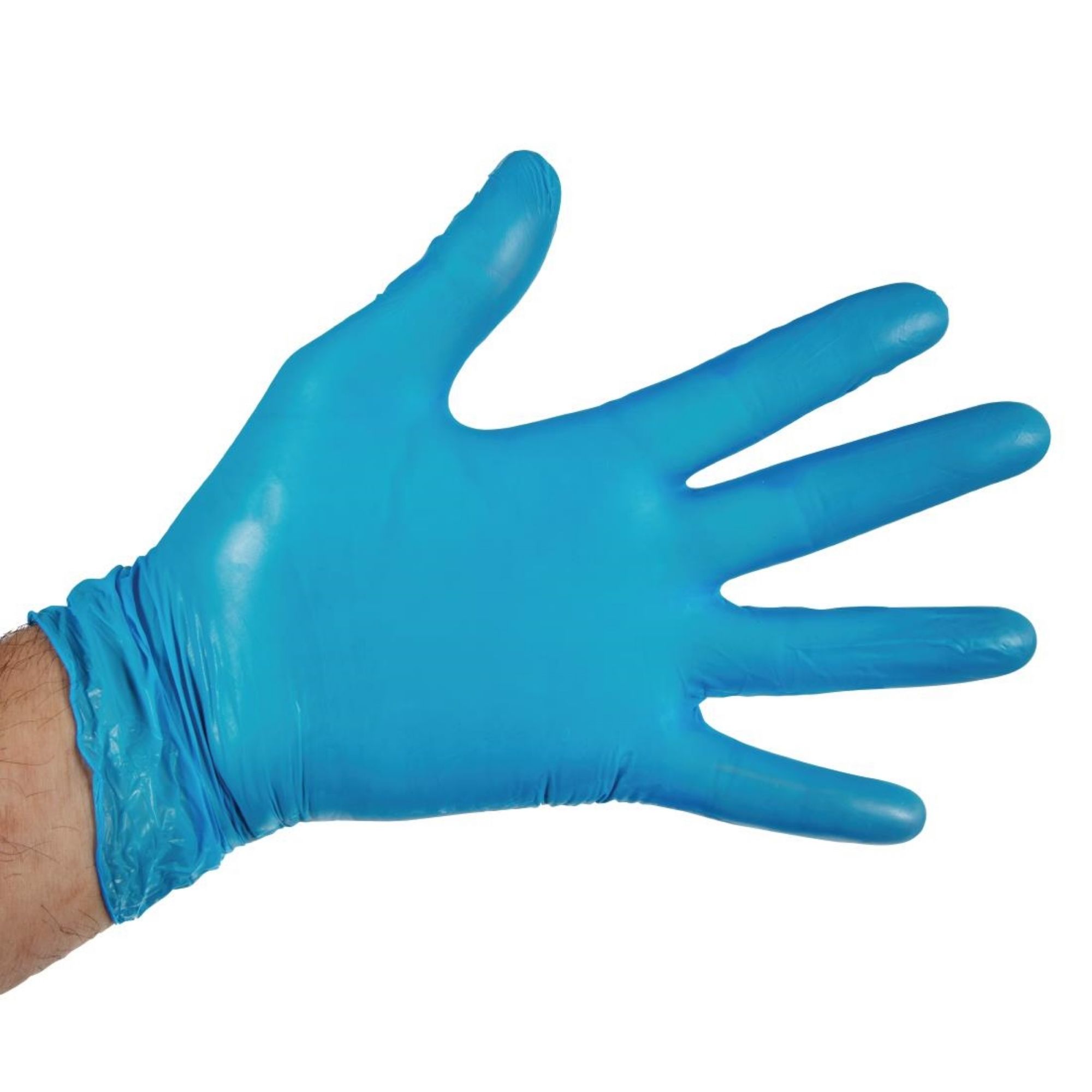 Picture of Hygiplas Powder-Free Vinyl Gloves Blue (Pack of 100) - CF403OG