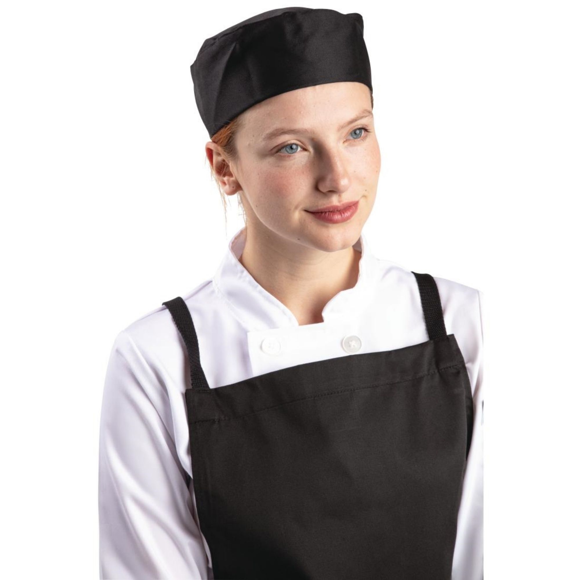 Picture of Whites Chef Skull Cap Black - A206OG
