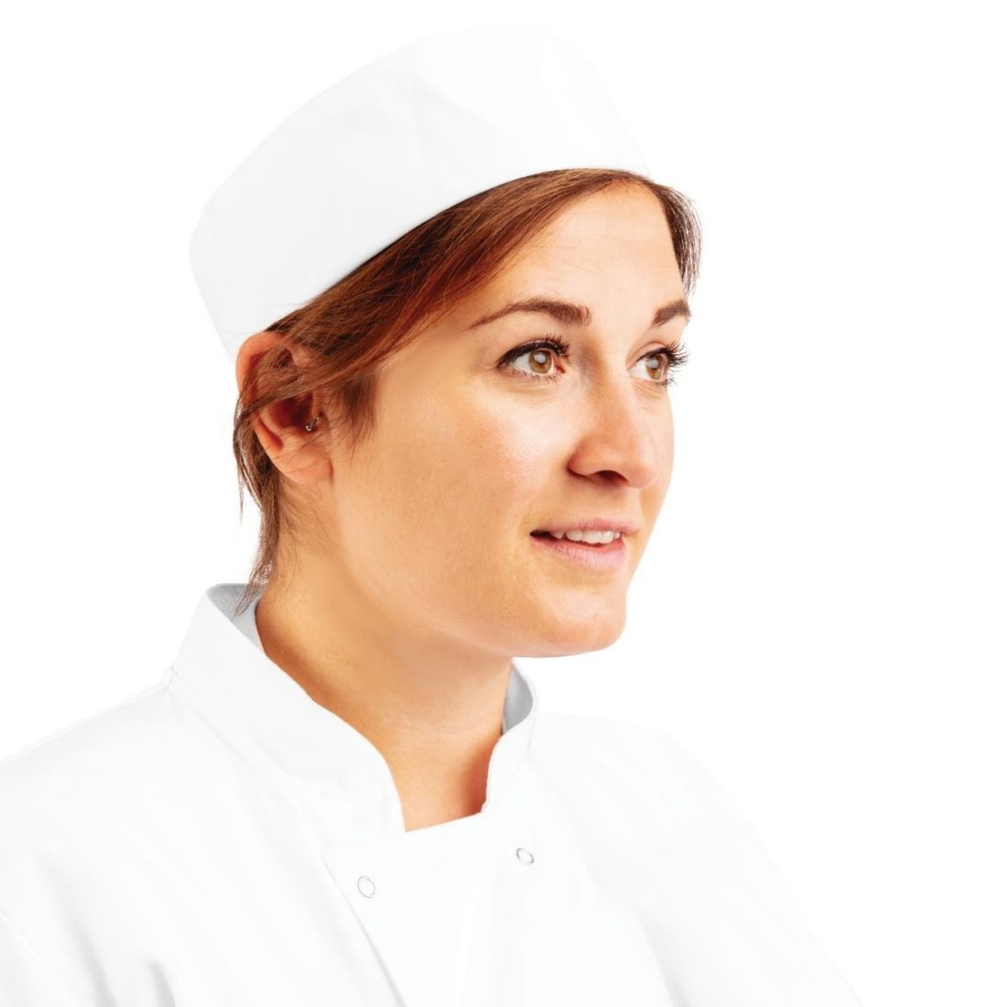 Picture of Whites Chefs Skull Cap White - A203OG