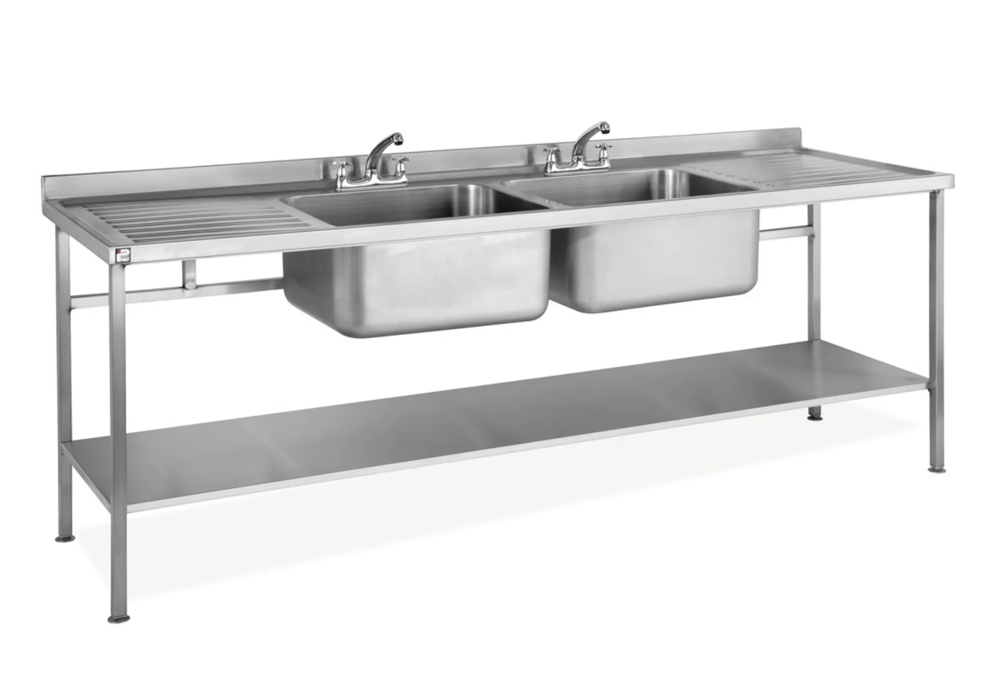 Picture of Parry SINKDBDD - Stainless Steel Assembled Sink Double Bowl Double Drainer - SINKDBDDOG
