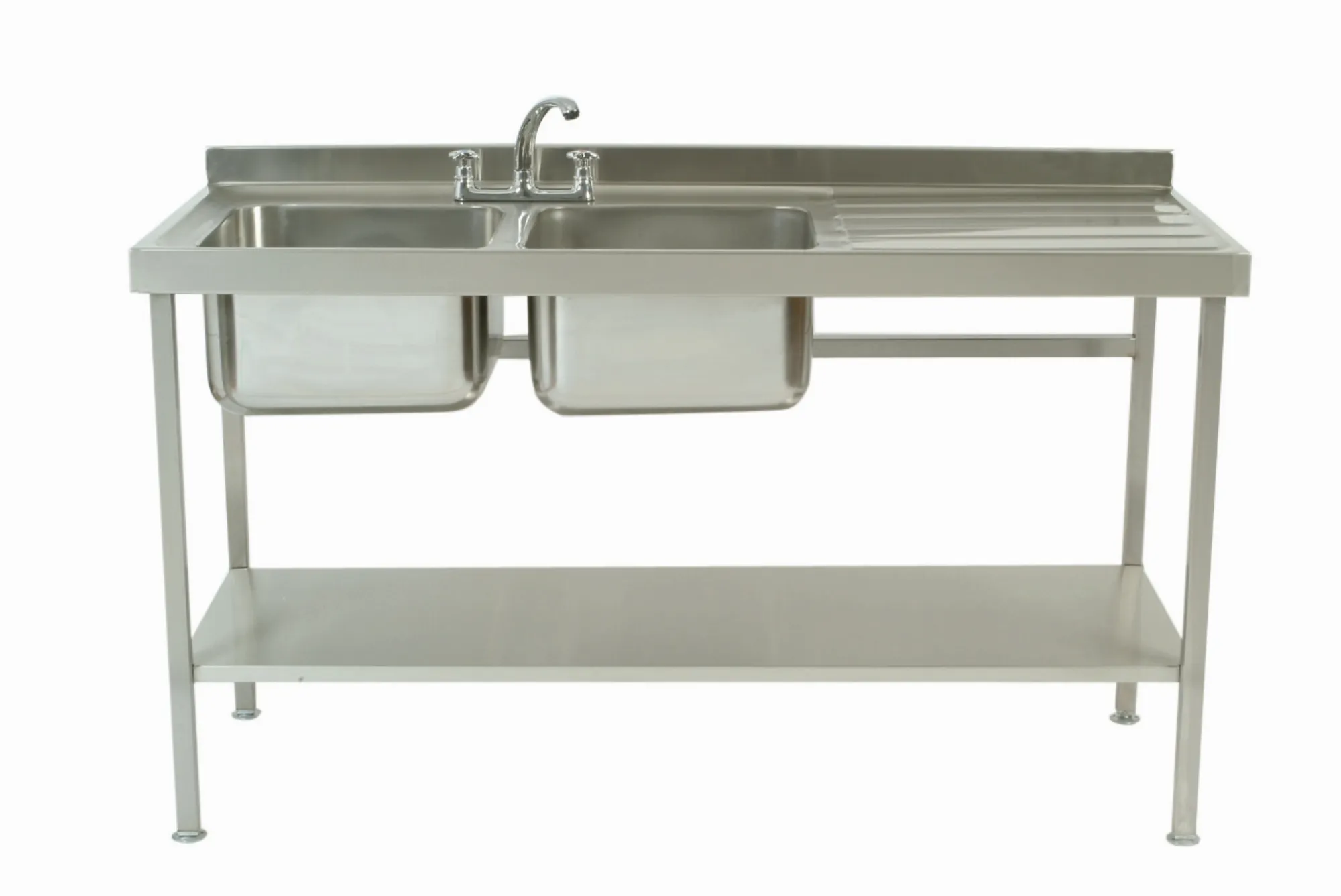 Picture of Parry SINKDBRFP - Stainless Steel Self Assembly Sink Double Bowl Sinlge Drainer Right - SINKDBRFPOG