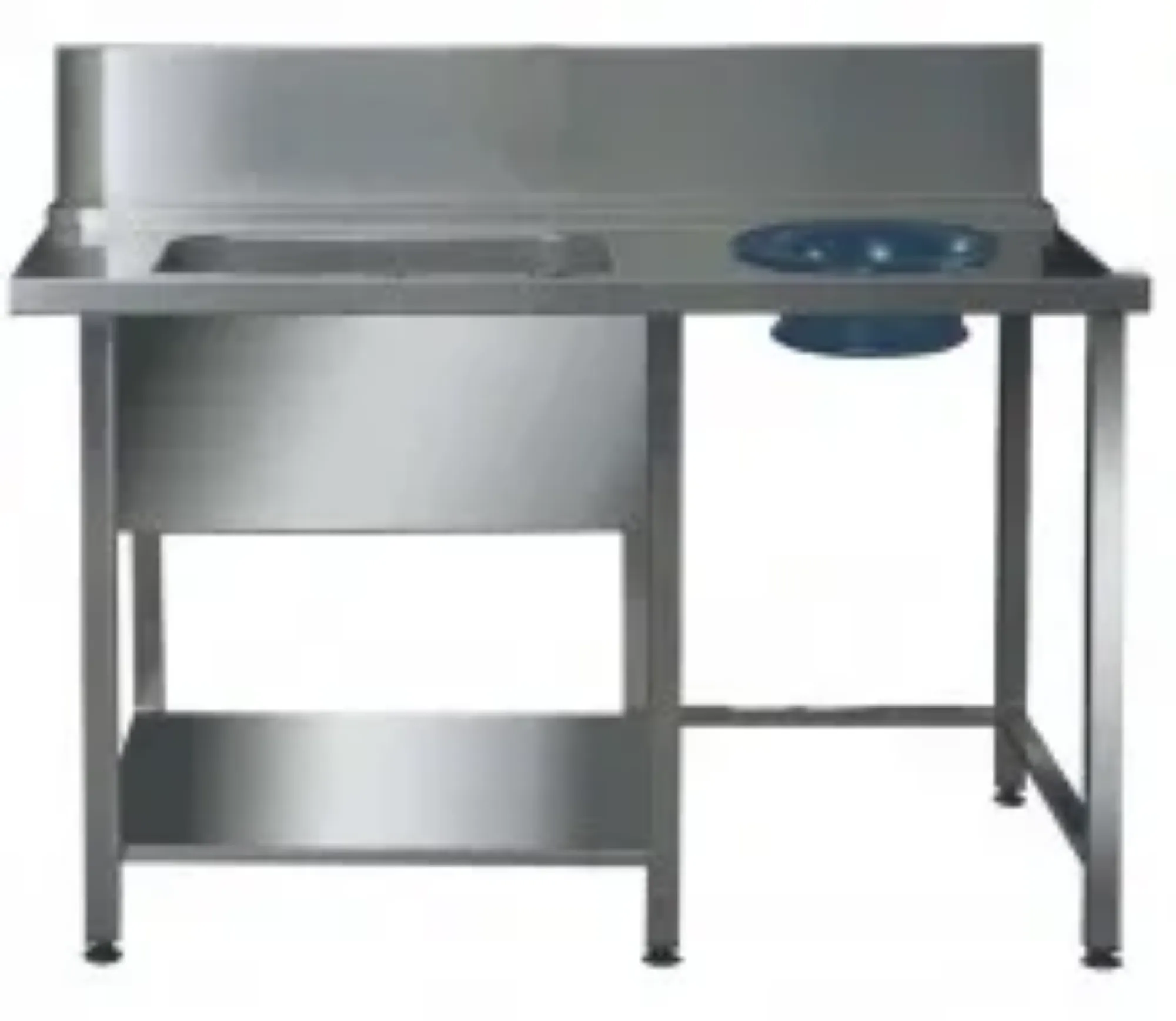 Picture of DC Rack Conveyor Tables - Prewash Table, Scrap Hole & Undershelf - DCPDDCRCTPWSU