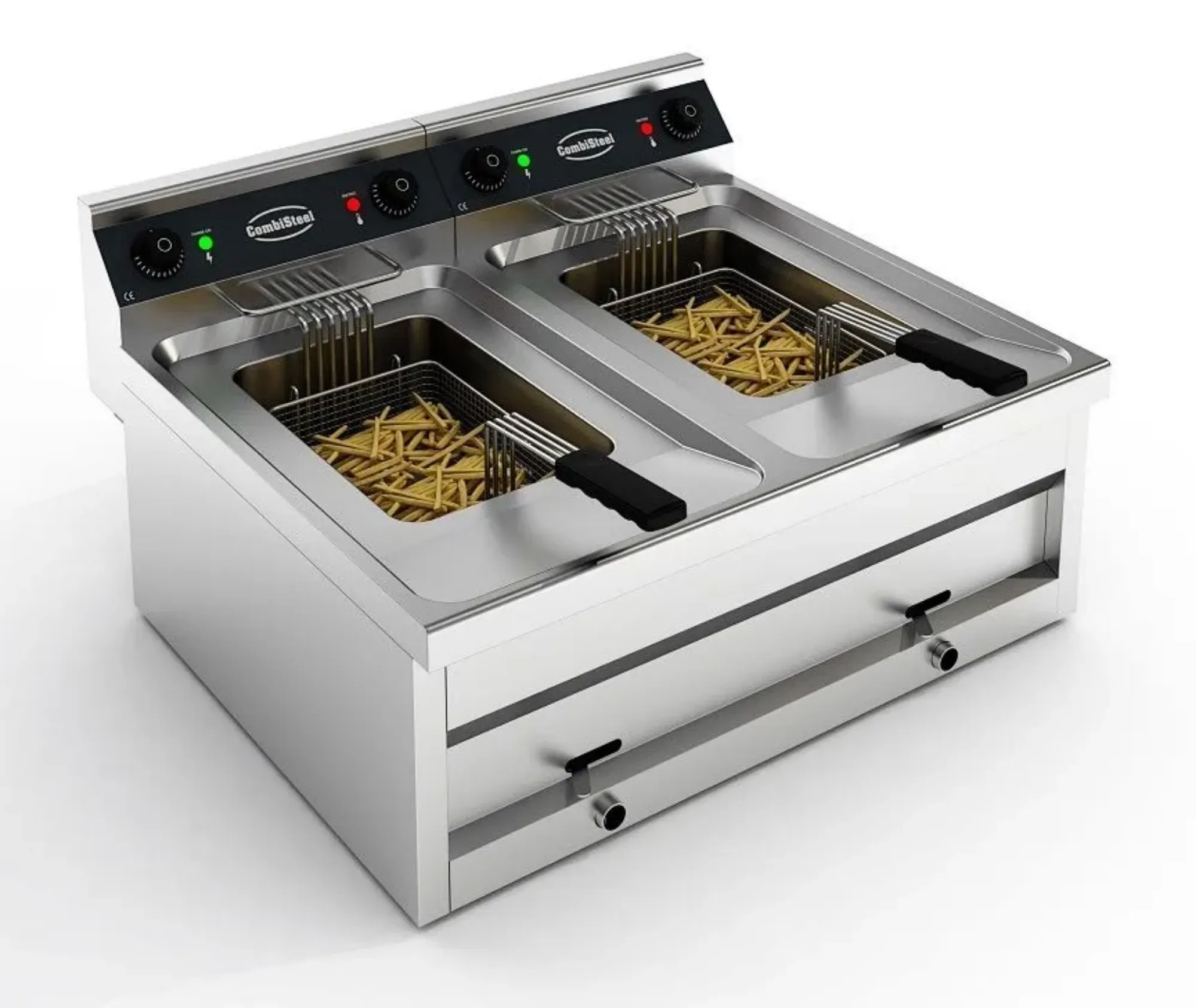Picture of CombiSteel Electric CounterTop Fryer 2x12 Litre - 7455.0940OG