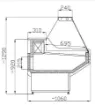 Picture of CombiSteel Owen Serve Over Counter Fridge Range - 7486.0020OG