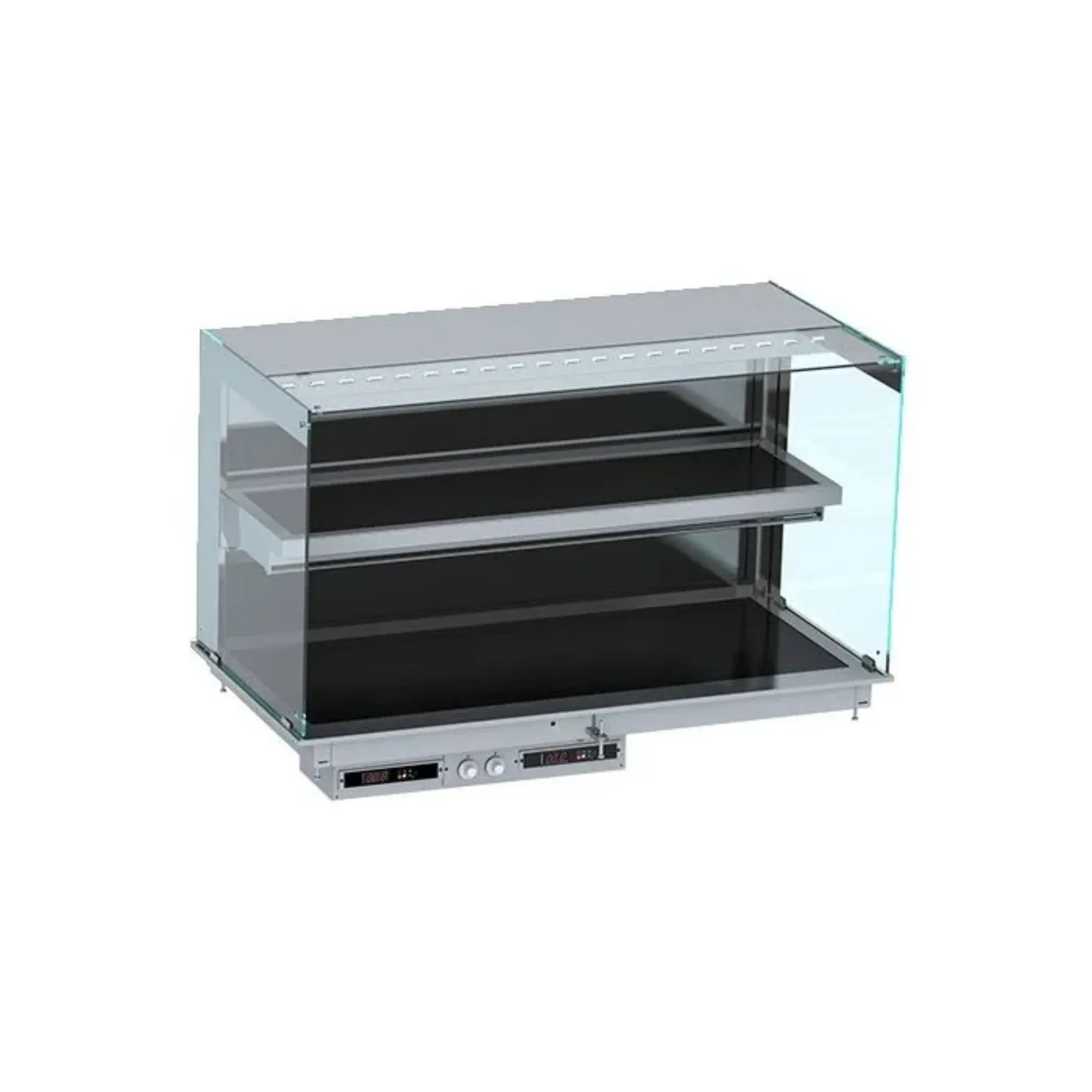 Picture of CombiSteel Drop-In Cubic Heated Ceramic Display WALL MODEL - BLACK - 7495.0360OG