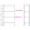 Picture of CombiSteel Shelf Unit 4 Levels Flat-Packed - 7490.0235OG