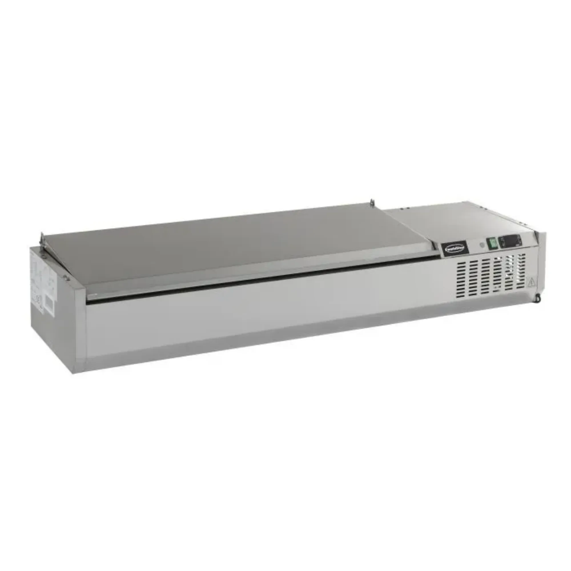 Picture of CombiSteel Refrigerated CounterTop Stainless Steel Lid 1/4 Bain-Marie Range - 7450.0025OG