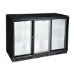 Picture of Blizzard Triple Door Low Height Beer Fridge Bottle Cooler 276Btl - LOWBAR3OG