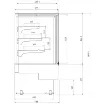 Picture of Interlevin Italia Evok Cake Display Fridge - EVOK BLACK RANGE