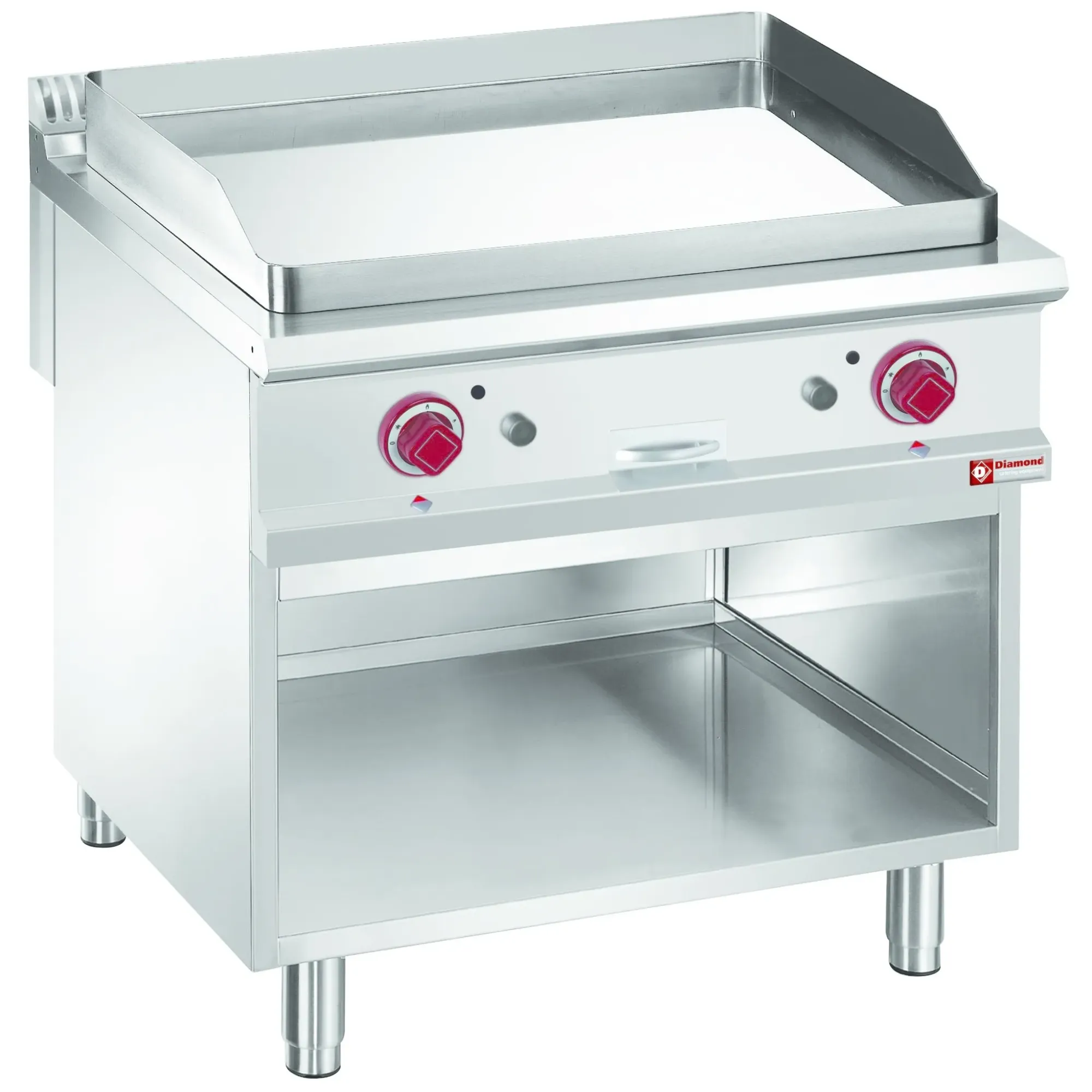 Picture of Diamond Smooth gas fry top, chromium-plated, module 1/1, open cupboard - G9/PLCA8OG