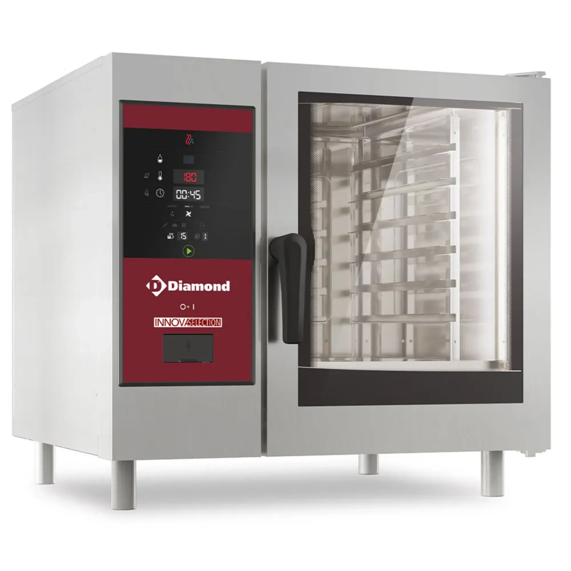 Picture of Diamond Gas oven boiler steam and convection 6x GN 1/1+ Cleaning - SBGS/XC-06OG