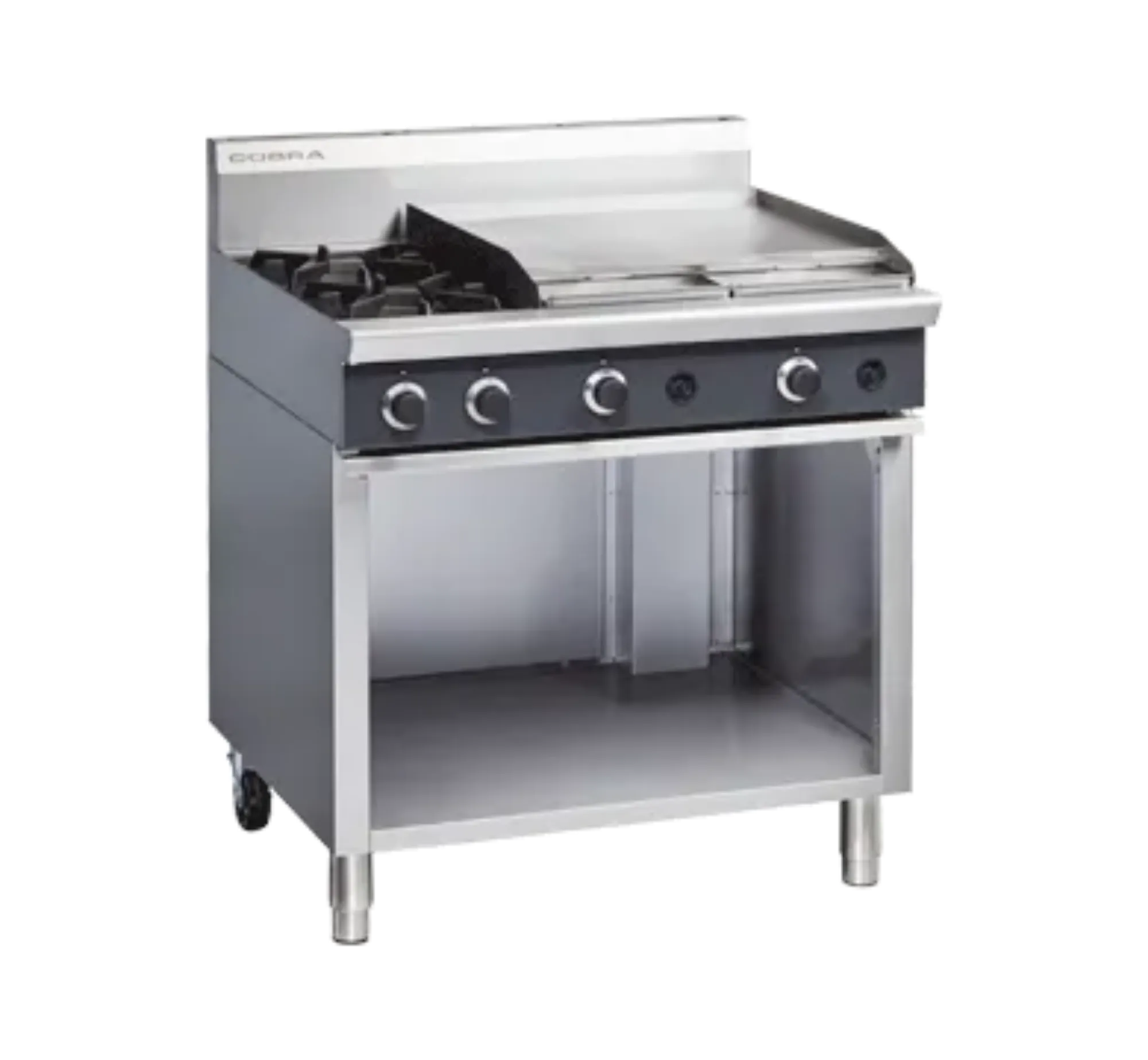 Picture of Cobra C9B - 900mm Two Burner / Griddle Gas Cooktop - C9BRANGEOG