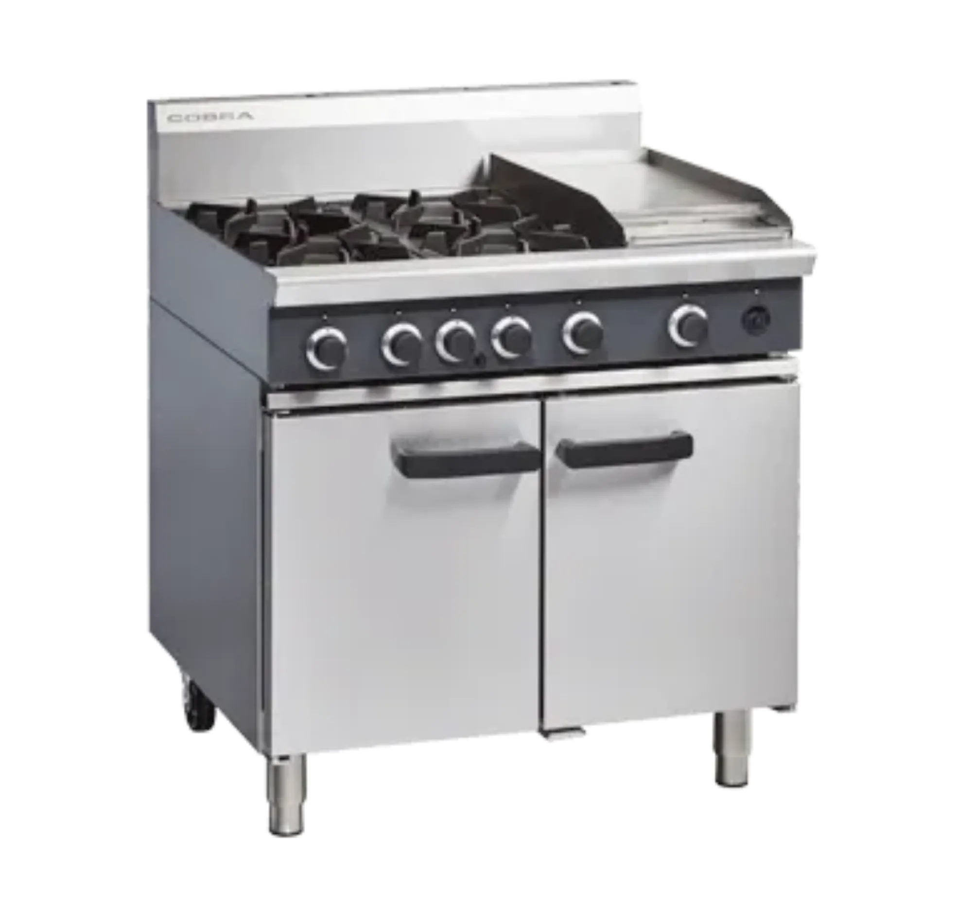 Picture of Cobra CR9C - 900mm Four Burner / Griddle Gas Range Static Oven - CR9CRANGEOG