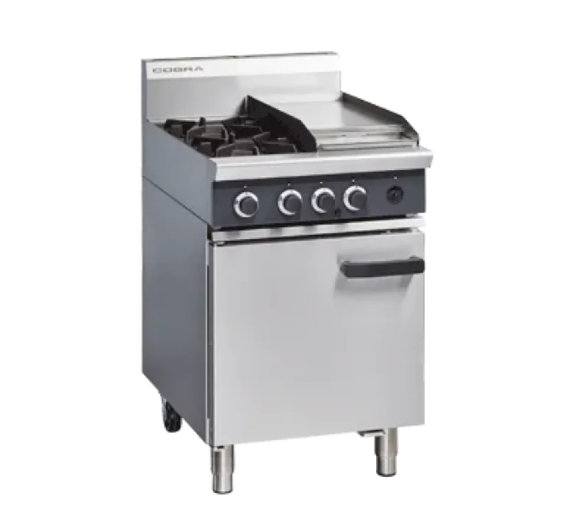 Picture of Cobra CR6C - 600mm Two Burner / Griddle Gas Range Static Oven - CR6CRANGEOG
