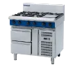 Picture of Blue Seal Evolution Series G516-RB - 900mm Gas Cooktop Refrigerated Base - G516RB