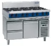 Picture of Blue Seal Evolution Series G518-RB - 1200mm Gas Cooktop Refrigerated Base - G518RBRANGEOG