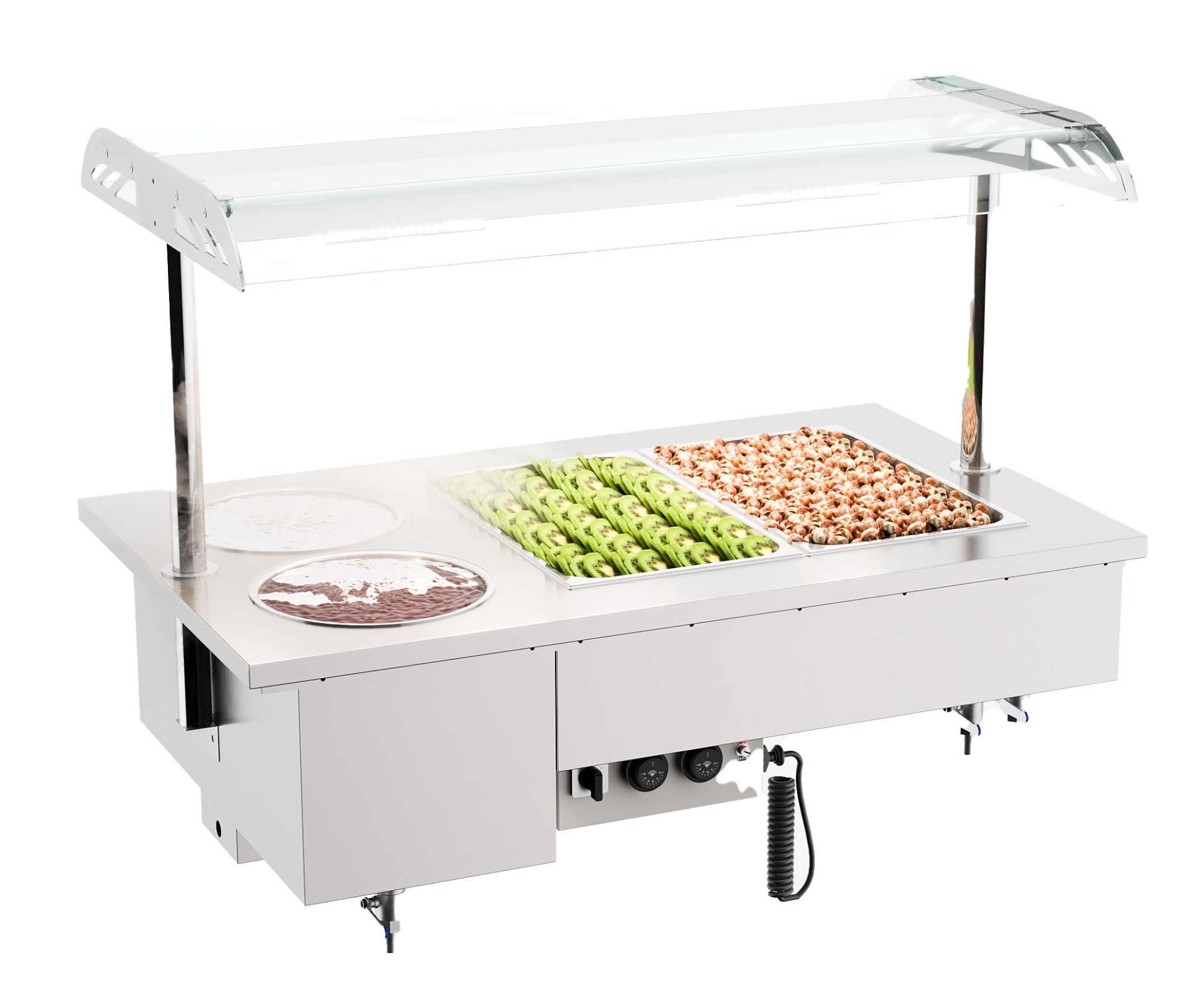 Picture of DROP-IN BAIN-MARIE UNIT WITH BOWLS 2/1 - 7178.2070