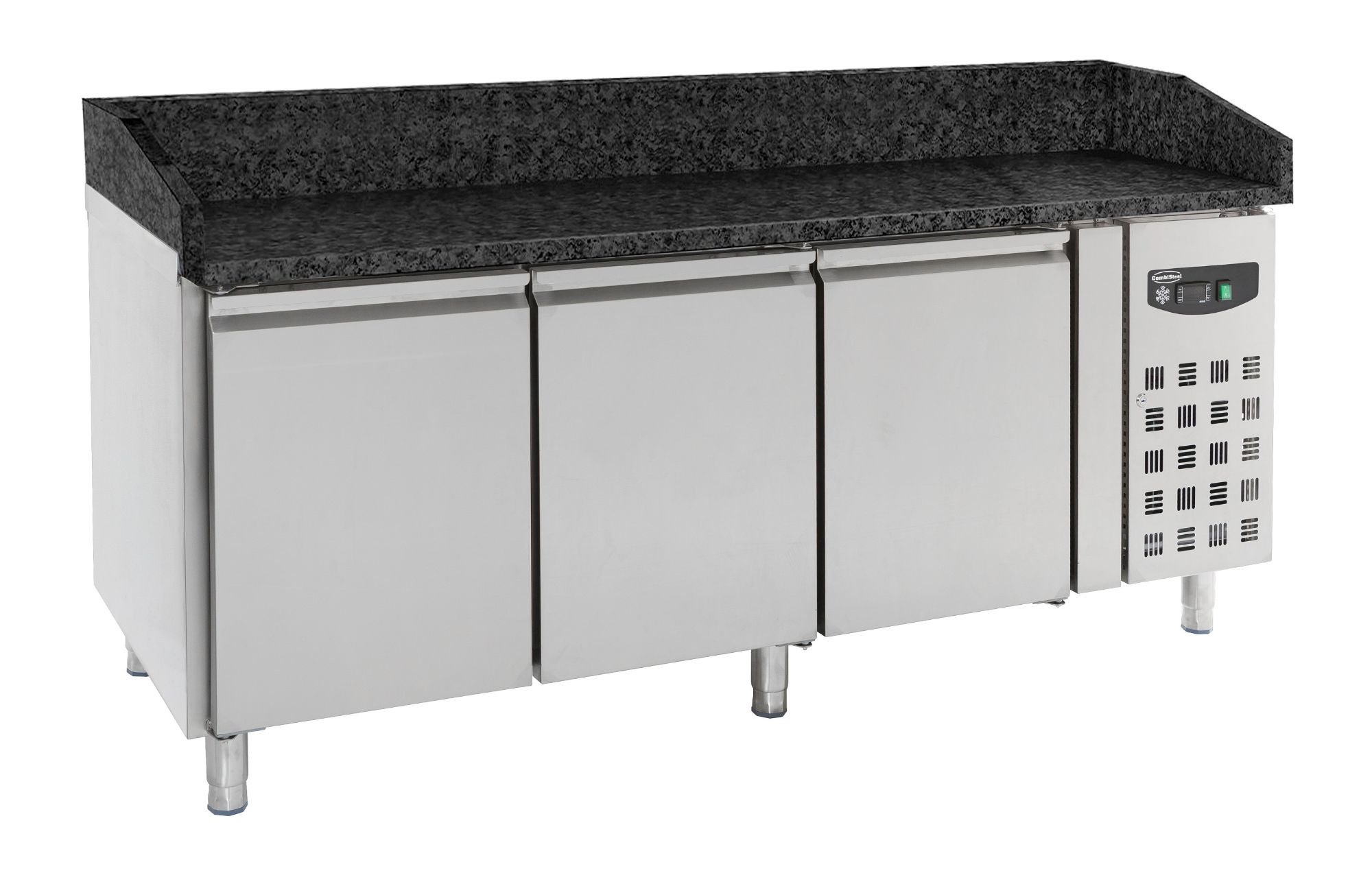 Picture of PIZZA COUNTER 3 DOORS BLACK GRANITE WORKTOP - 7950.0054