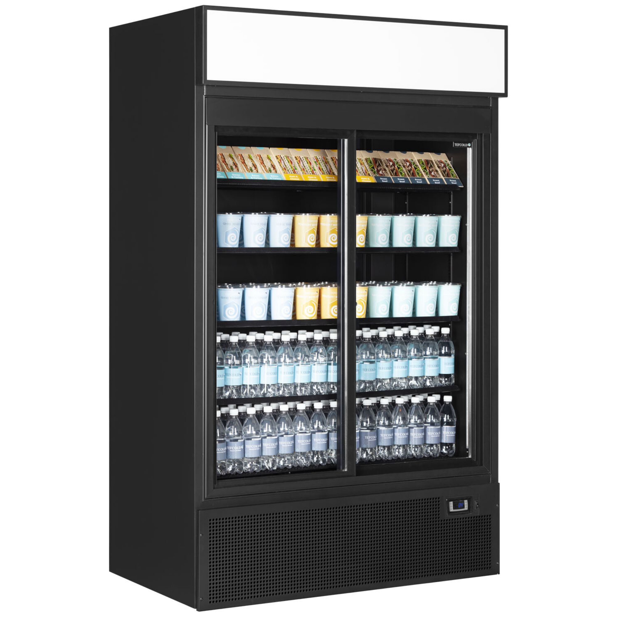 Picture of Tefcold FSC1200S BLACK Glass Door Merchandiser - FSC1200S BLACK
