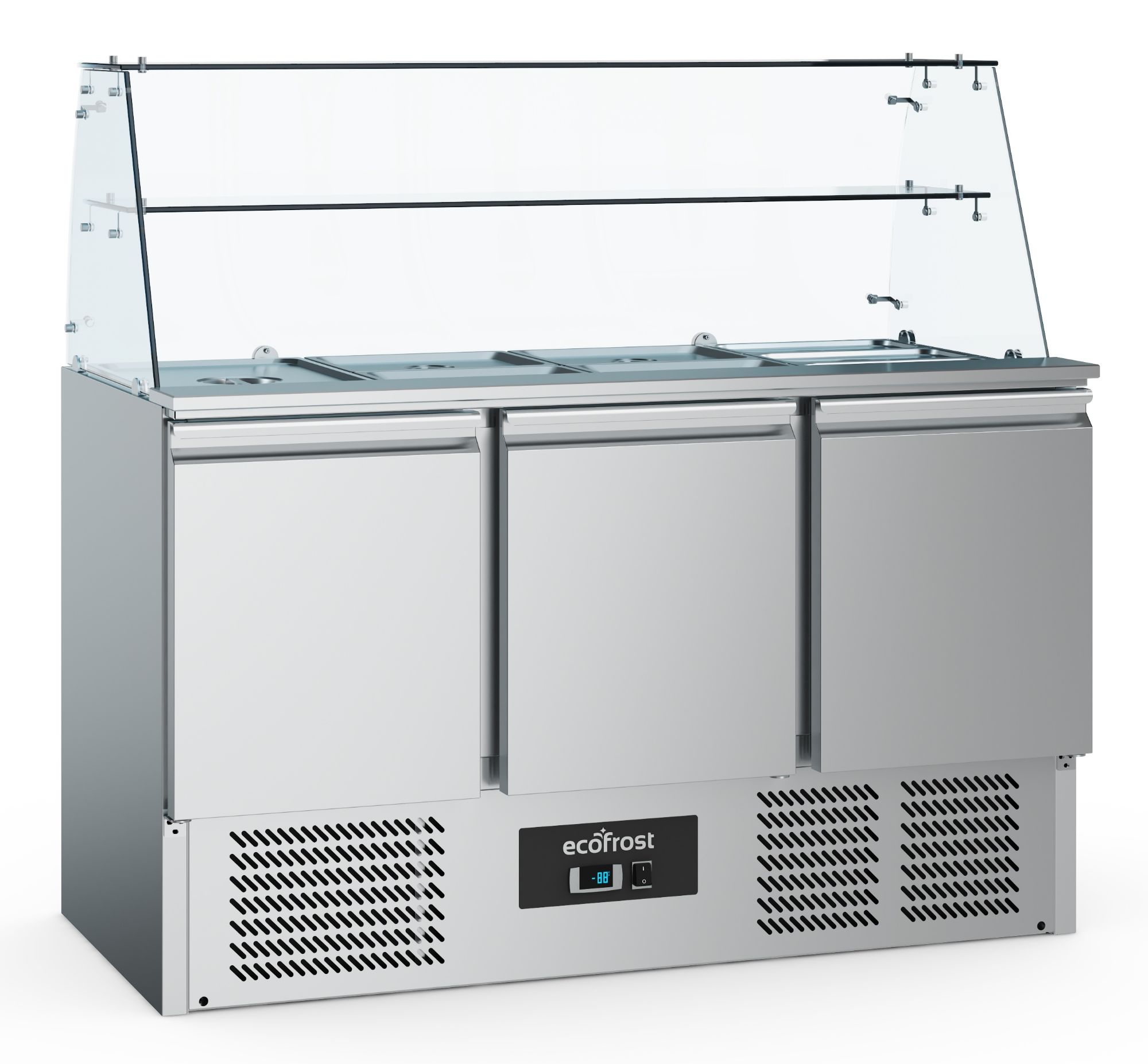 Picture of REFRIGERATED SALADETTES WITH GLAS 3 DOORS - 7950.5110