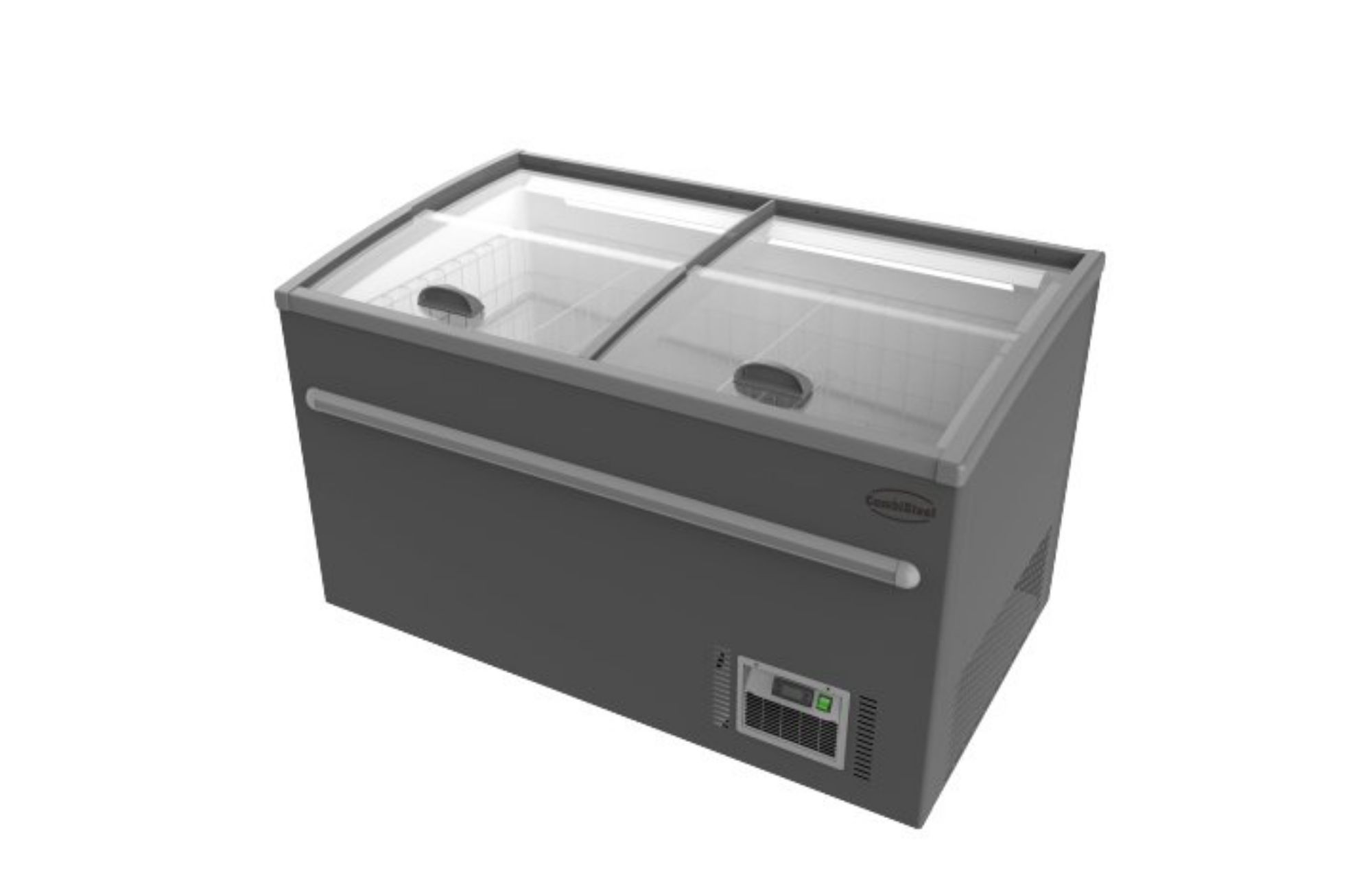 Picture of SUPERMARKET CHEST FREEZER GREY 1450 AUTOMATIC DEFROST - 7455.2665