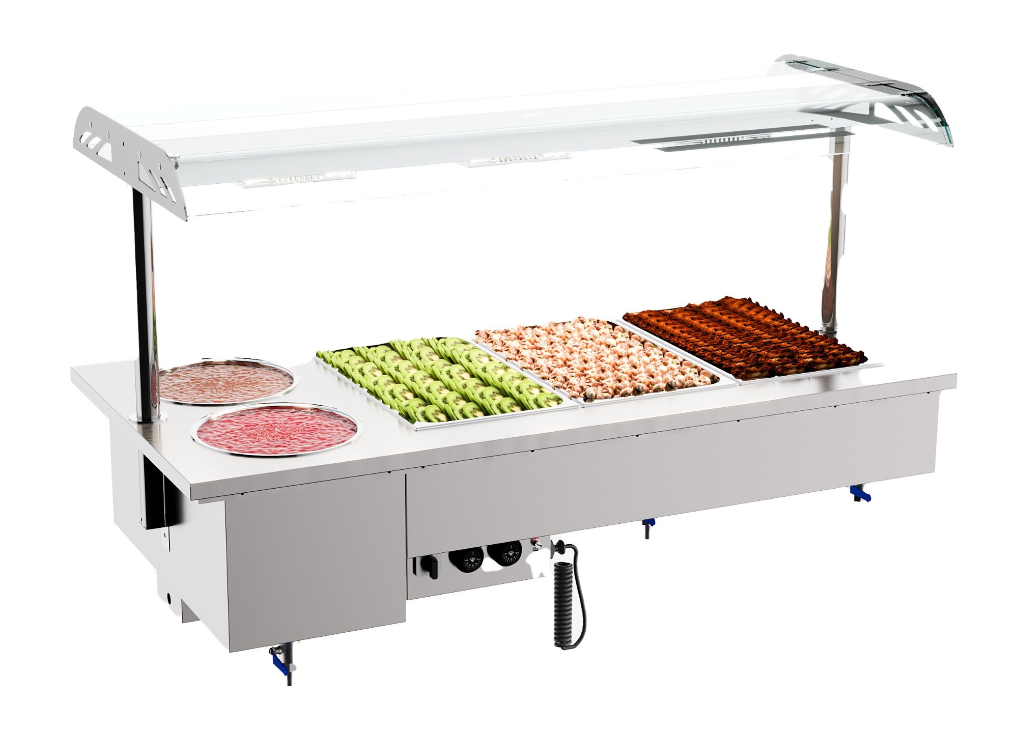Picture of DROP-IN BAIN-MARIE UNIT WITH BOWLS 3/1 - 7178.2075
