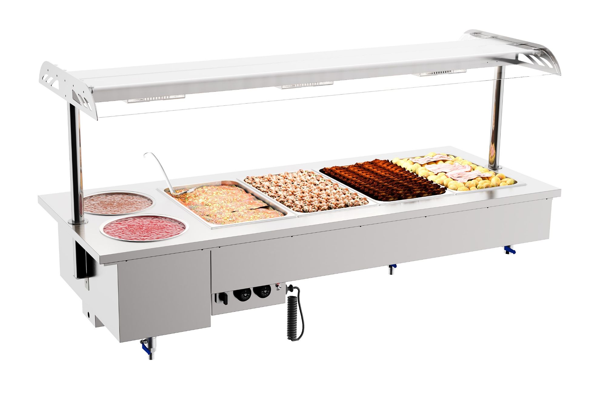 Picture of DROP-IN BAIN-MARIE UNIT WITH BOWLS 4/1 - 7178.2080