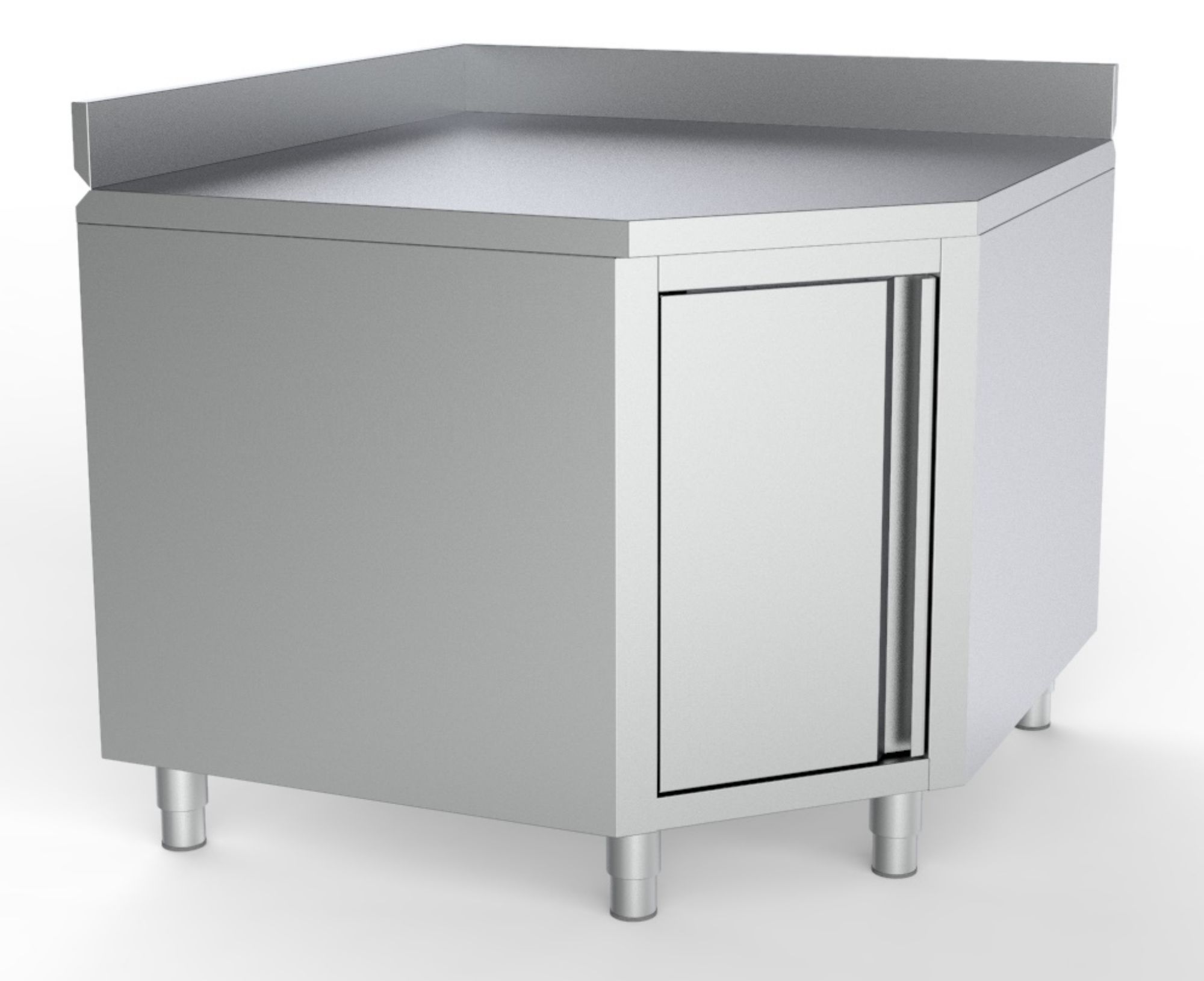 Picture of WORKTABLE CORNER WITH DOOR AND UPSTAND 1000/1000 FOR 700MM TABLES - 7333.0294