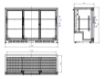 Picture of BACKBAR COOLER BLACK 3 SLIDING DOORS - 7527.0025