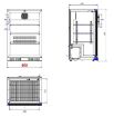 Picture of BACKBAR COOLER BLACK 1 DOOR - 7527.0005
