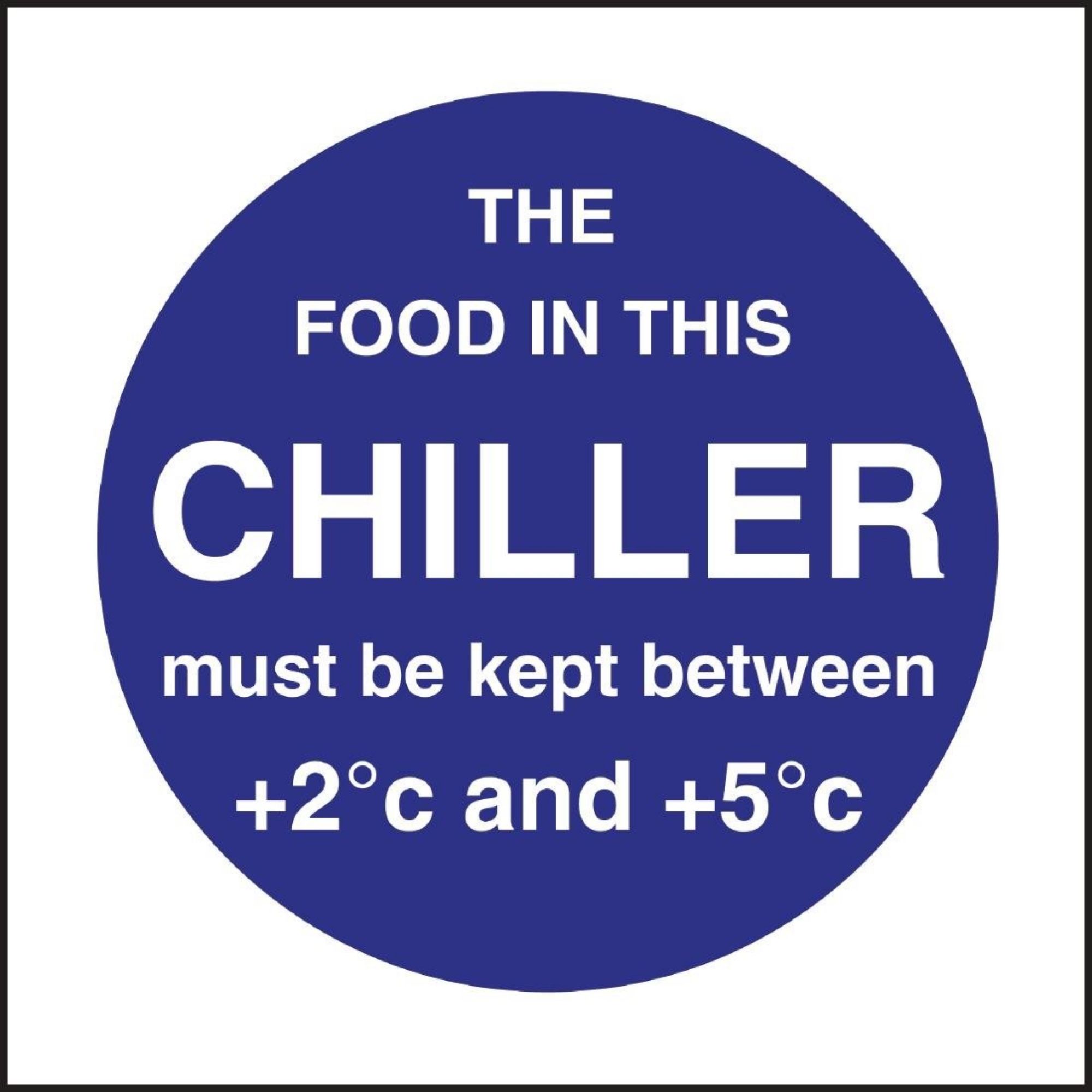 Picture of Vogue Food In This Chiller Sign - L838