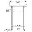 Picture of Vogue Stainless Steel Double Sink with Double Drainer 2400mm - U910