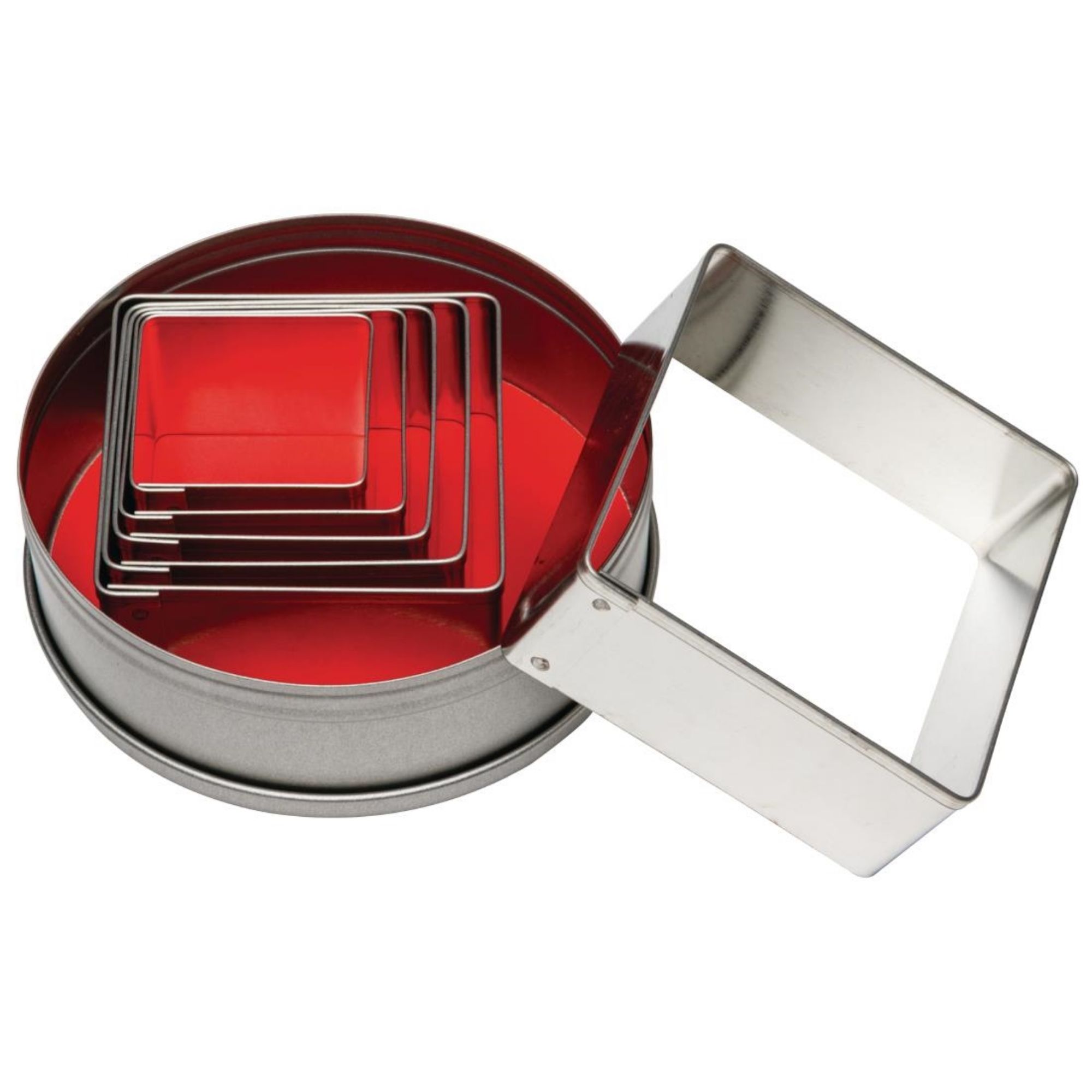 Picture of Vogue Square Plain Pastry Cutter Set (Pack of 6) - E017