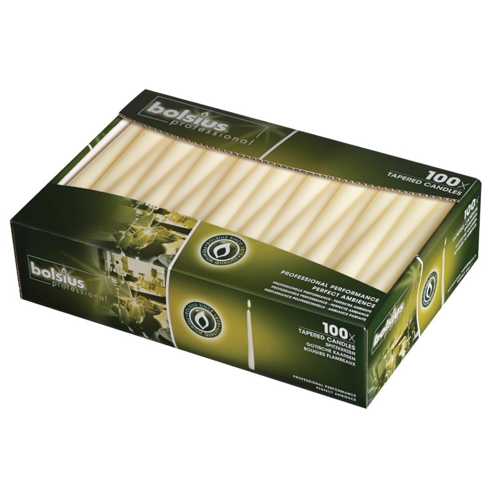 Picture of Tapered Ivory 10inch Candles (Pack of 100) - P962