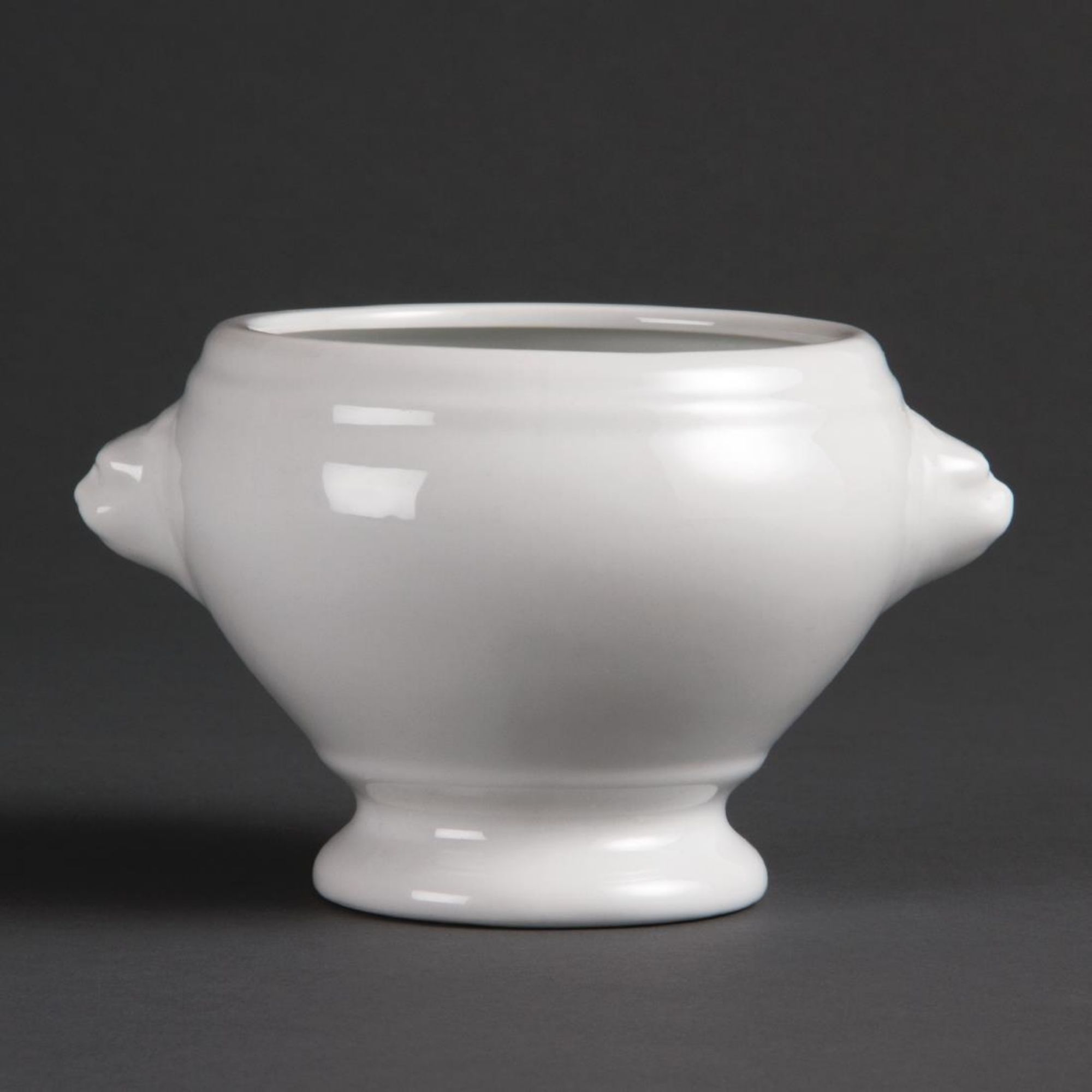 Picture of Olympia Whiteware Lion Head Soup Bowls 475ml 16.5oz (Pack of 6) - W442