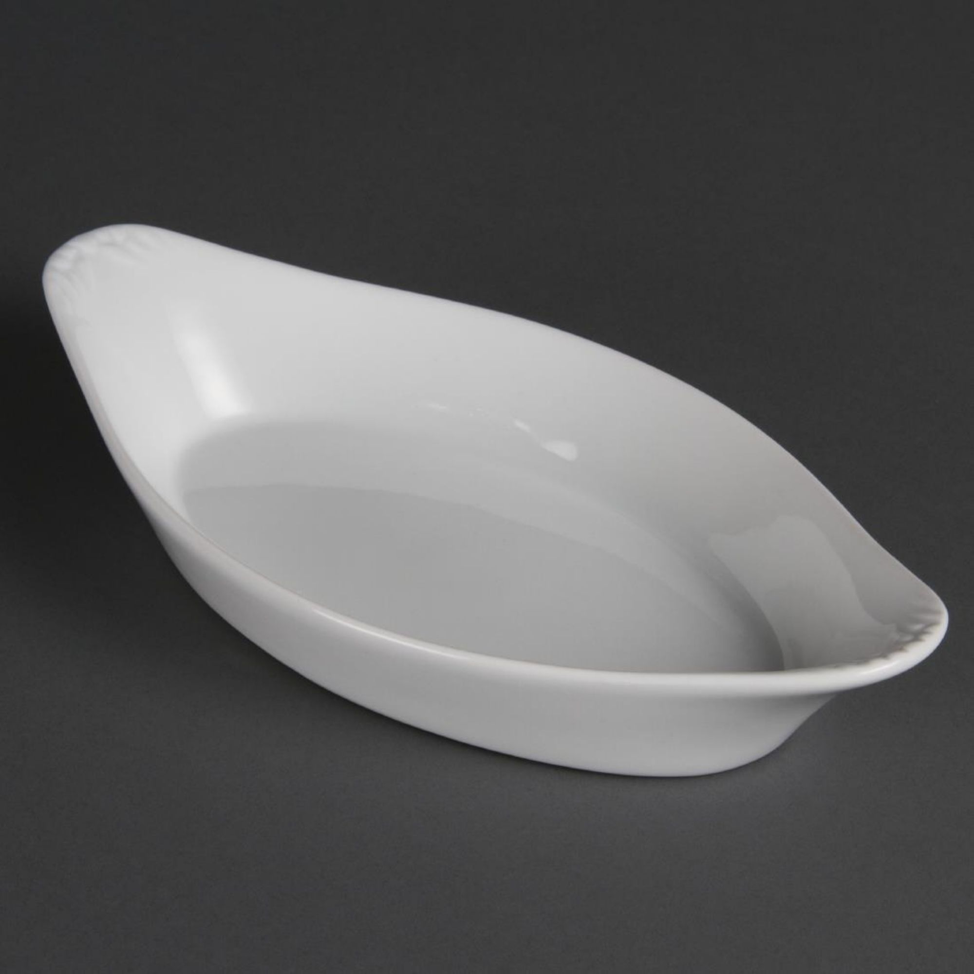 Picture of Olympia Whiteware Oval Eared Dishes 262mm (Pack of 6) - W440