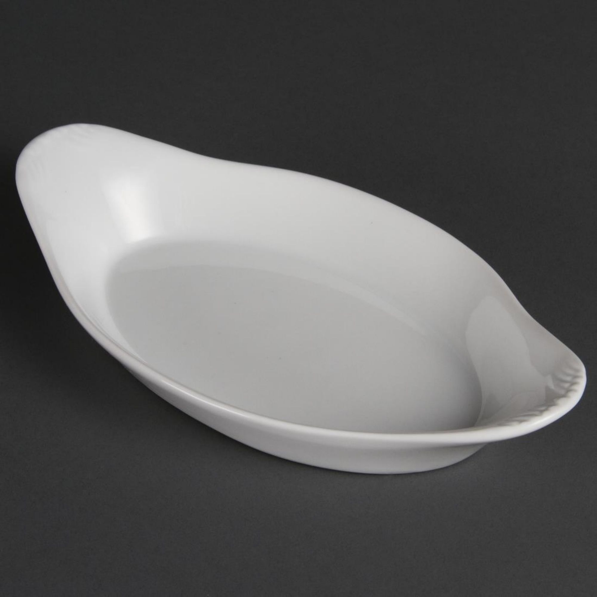 Picture of Olympia Whiteware Oval Eared Dishes 229x 127mm (Pack of 6) - W427