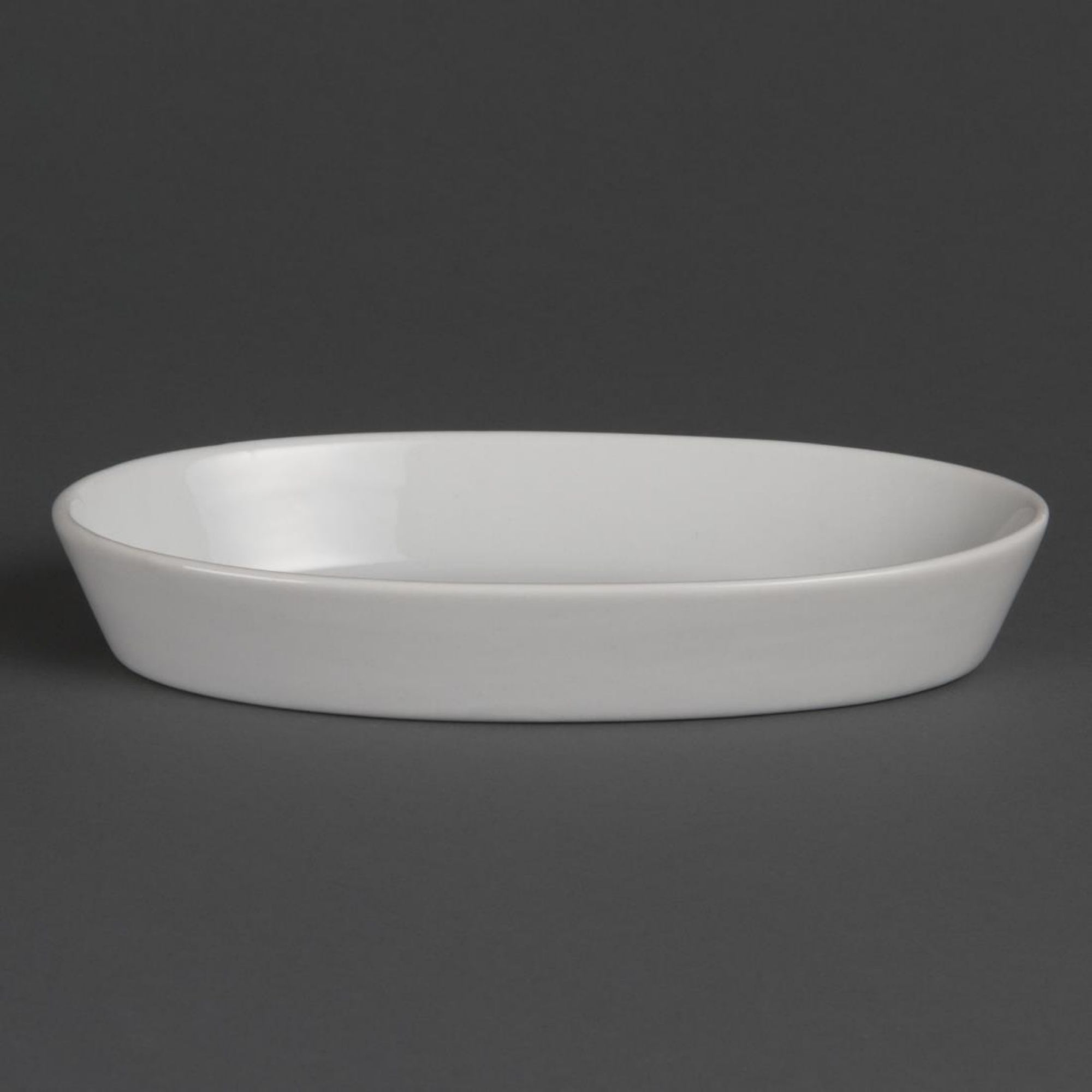 Picture of Olympia Whiteware Oval Sole Dishes 195x 110mm (Pack of 6) - W418