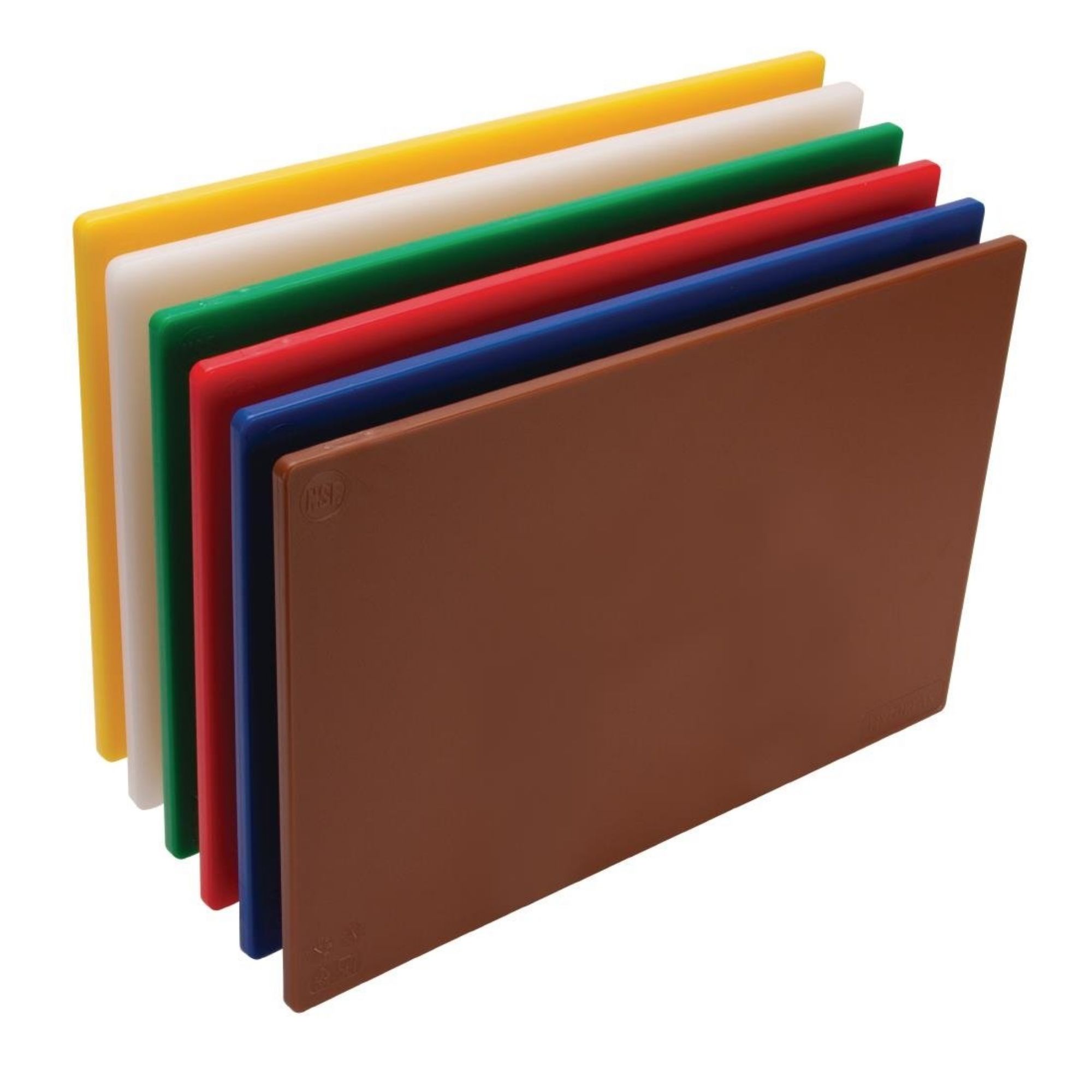 Picture of Hygiplas Low Density Chopping Board Set 450x300x10mm (6 pack) - W356