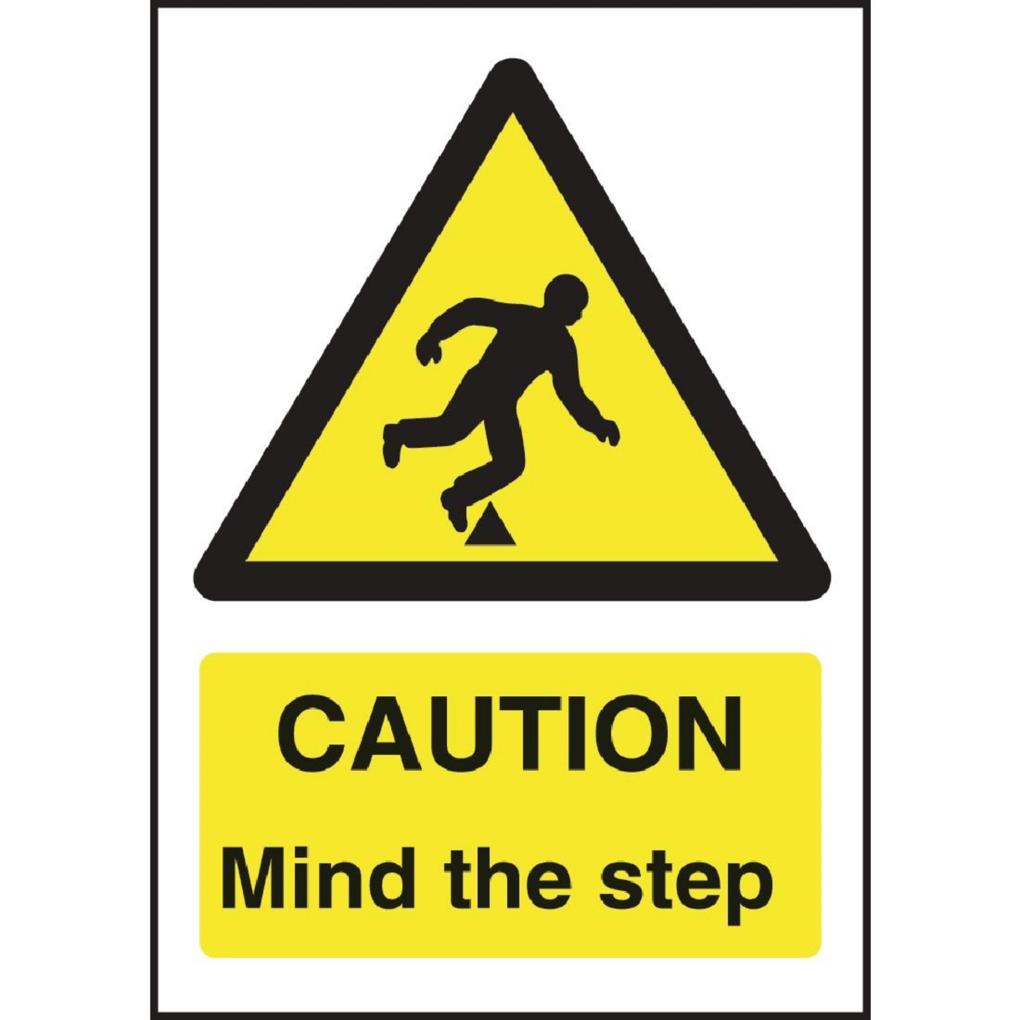 Picture of Caution Mind The Step Sign - W290