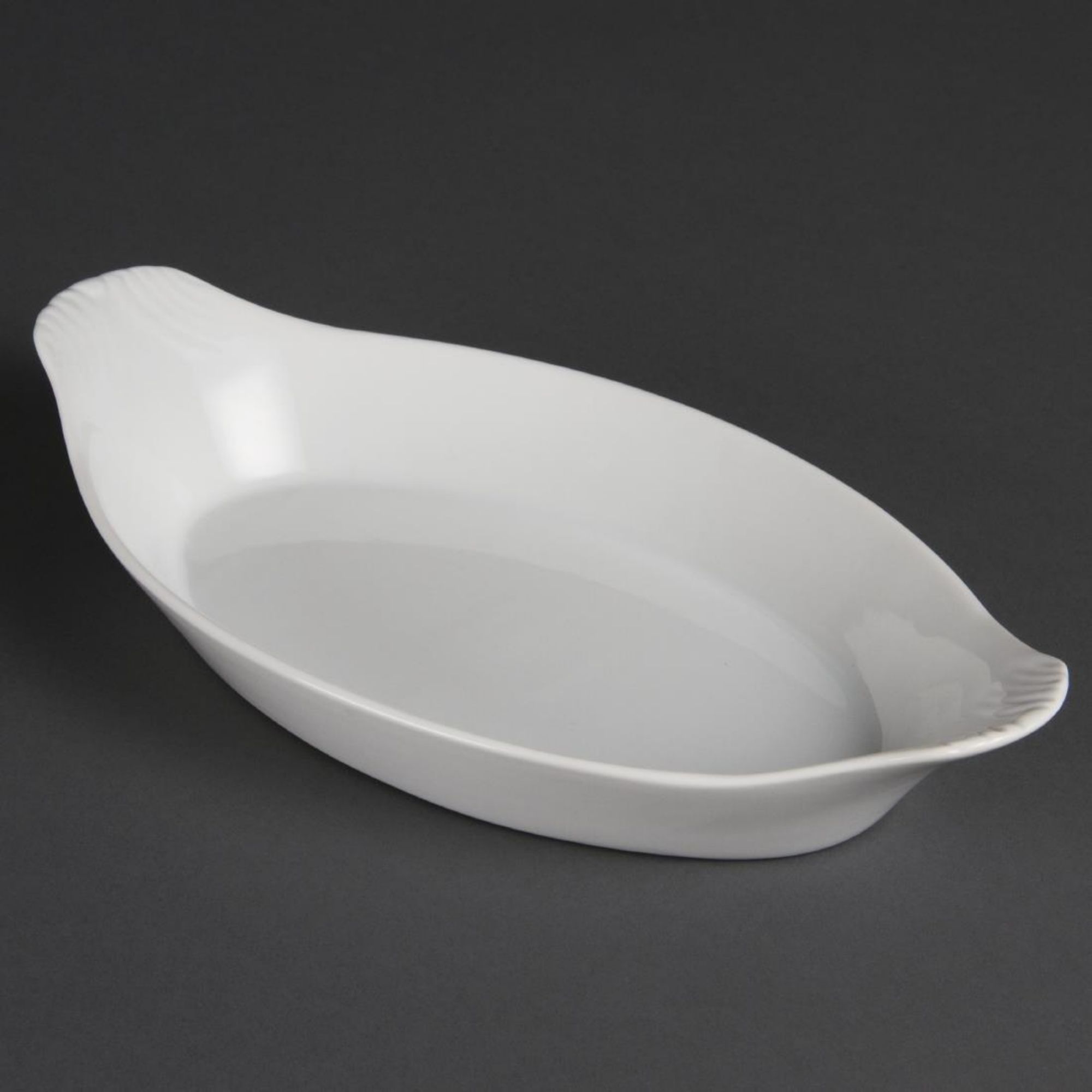 Picture of Olympia Whiteware Oval Eared Dishes 289mm (Pack of 6) - W411