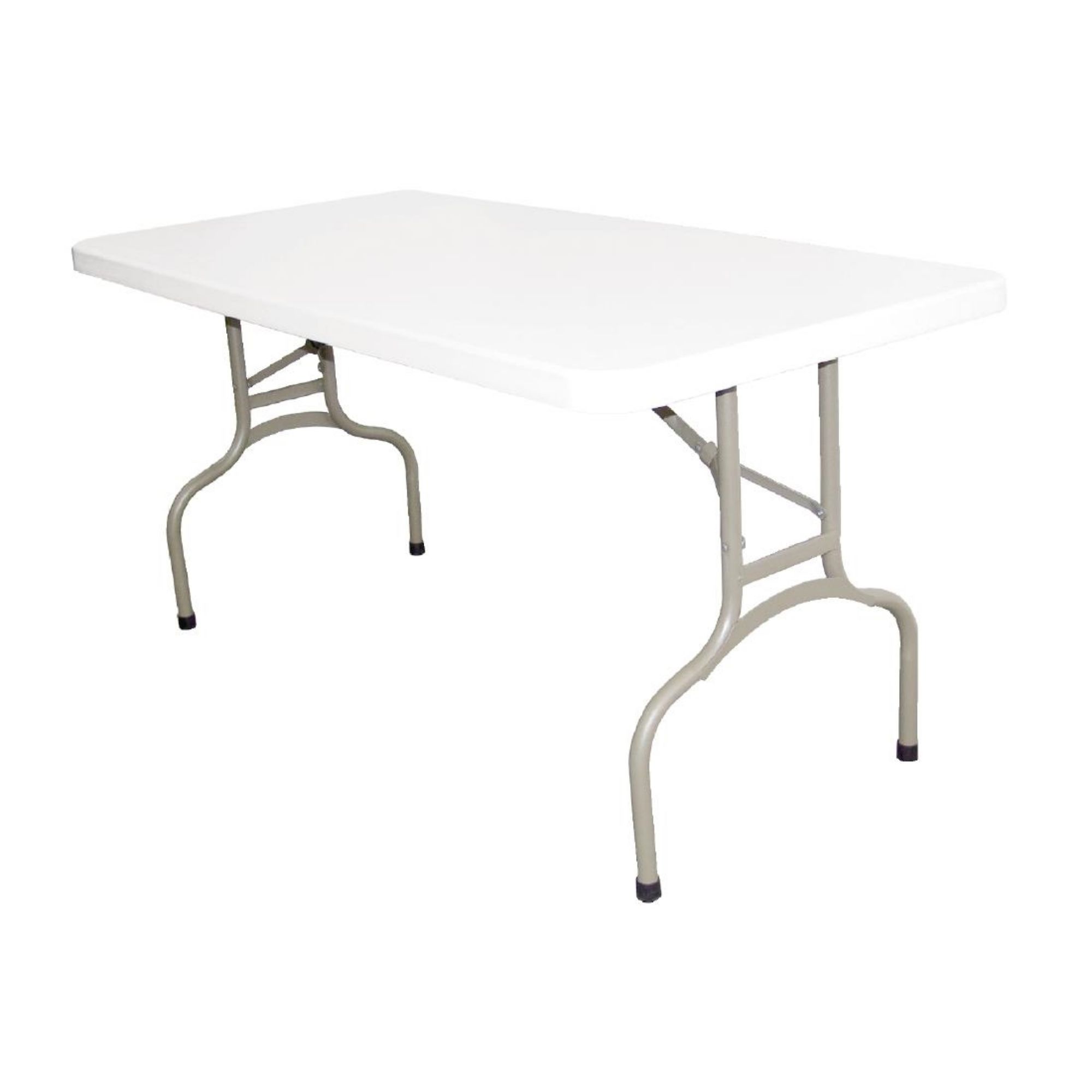 Picture of Bolero PE Rectangular Folding Table White 5ft (Single) - U544