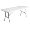 Picture of Bolero PE Rectangular Folding Table White 6ft (Single) - U579