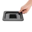 Picture of Vogue Polycarbonate 1/6 Gastronorm Lid Black - U478