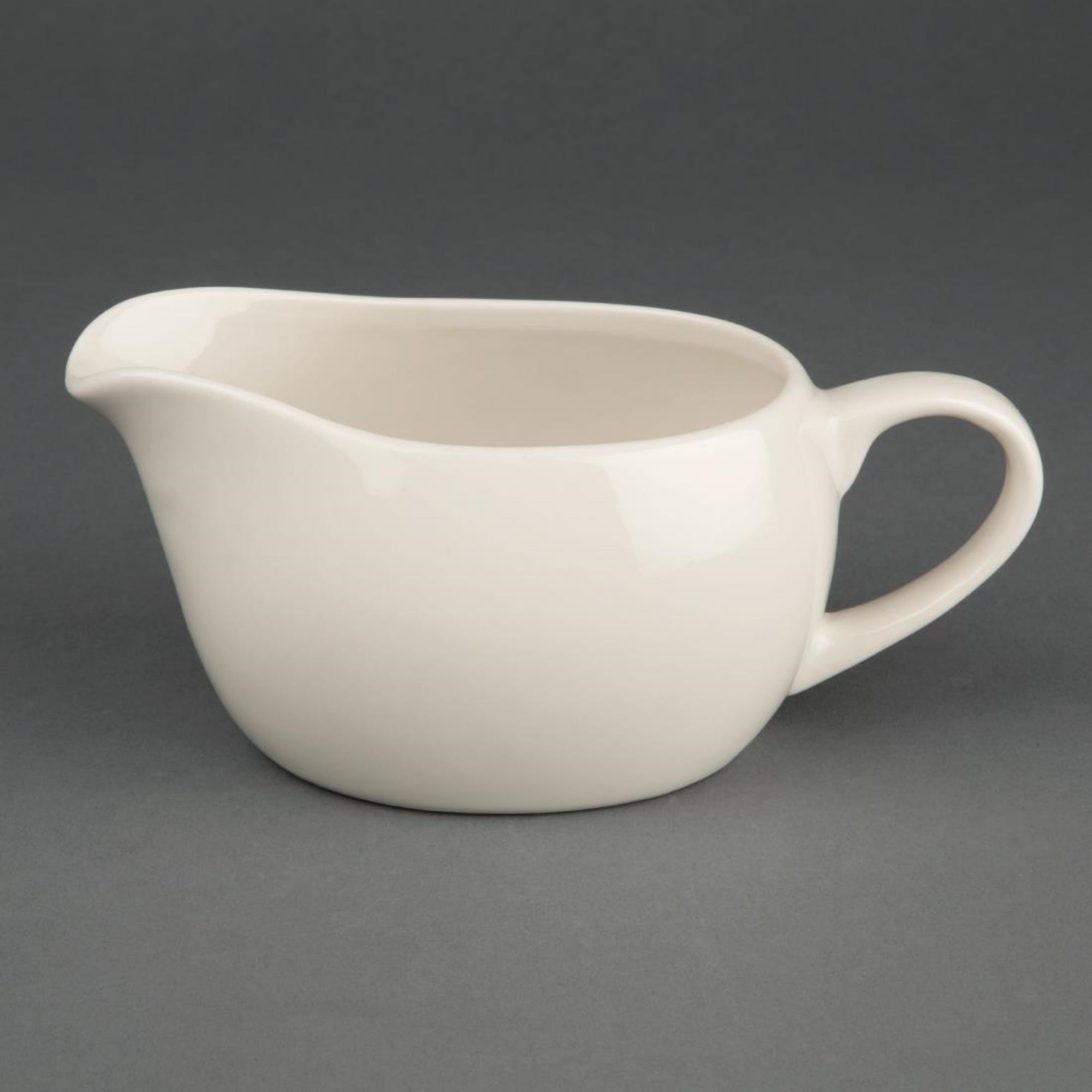 Picture of Olympia Ivory Sauce Boats 350ml 12oz (Pack of 6) - U852