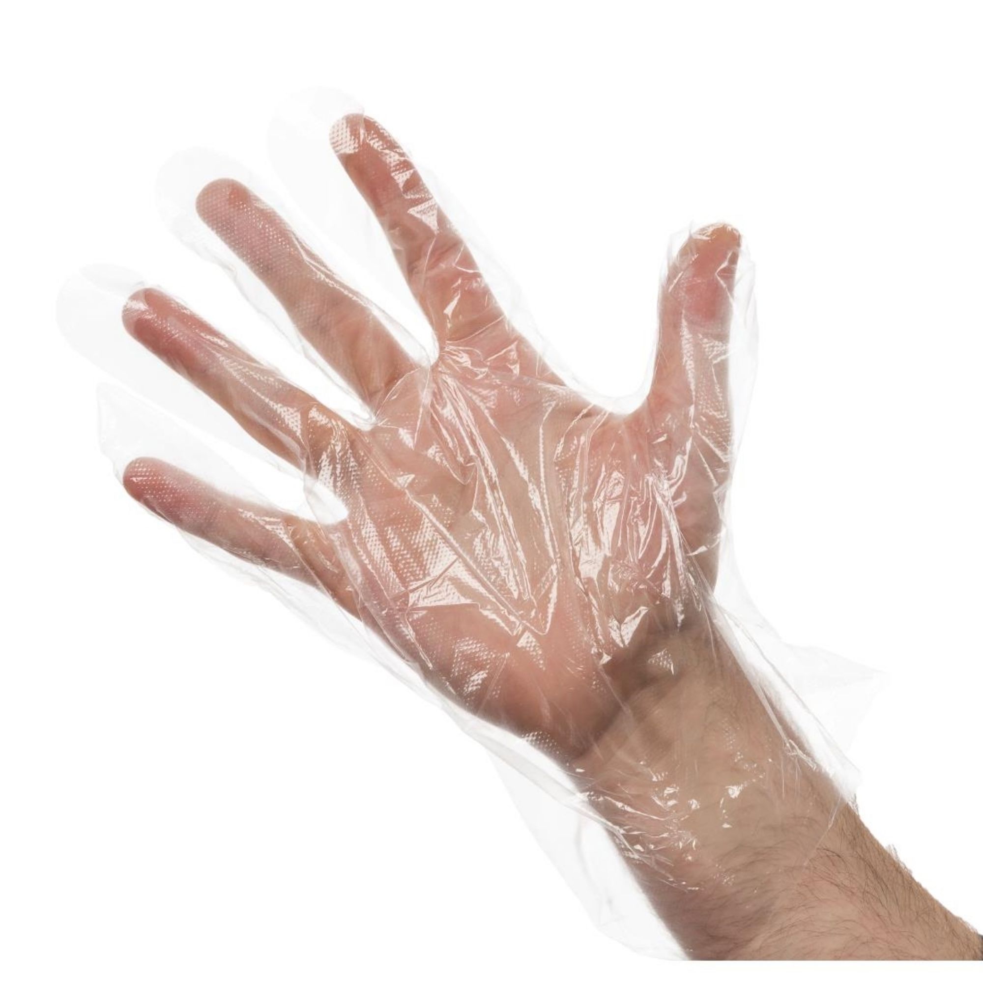 Picture of Disposable Powder-Free Polyethylene Gloves Clear (100 pack) - U601