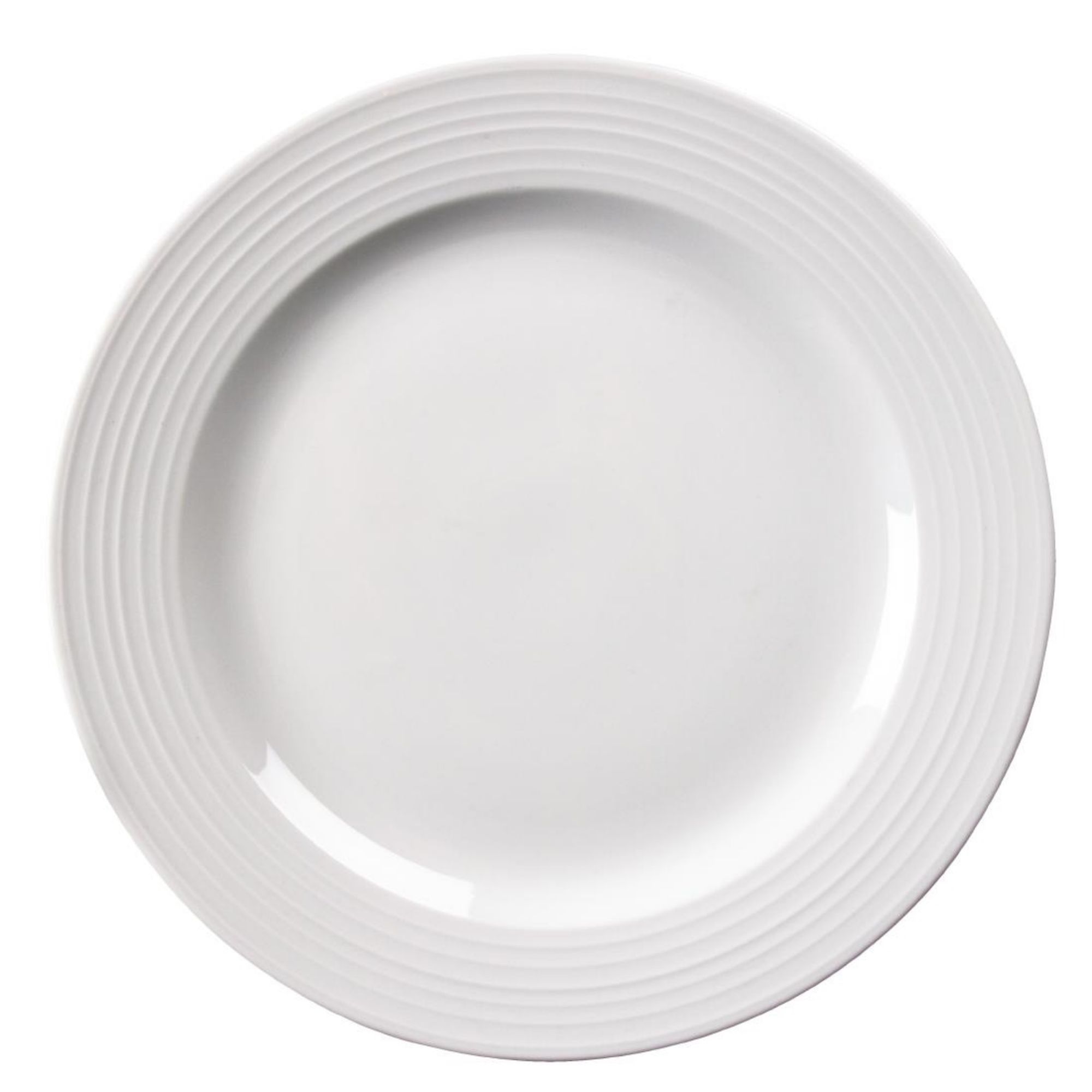 Picture of Olympia Linear Wide Rimmed Plates 310mm (Pack of 6) - U092