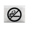 Picture of Olympia Brushed Steel No Smoking Table Sign - U044